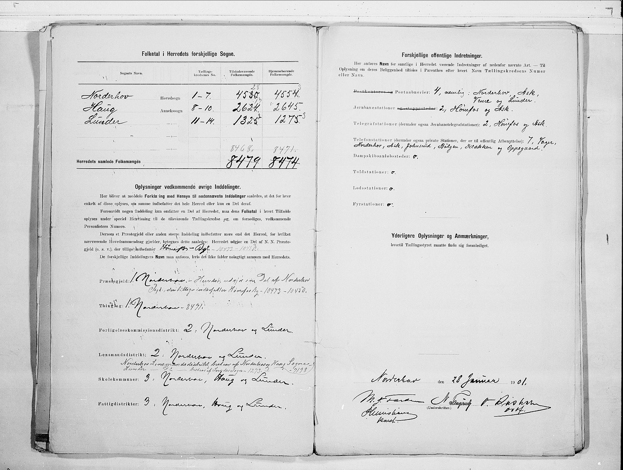 RA, 1900 census for Norderhov, 1900, p. 3