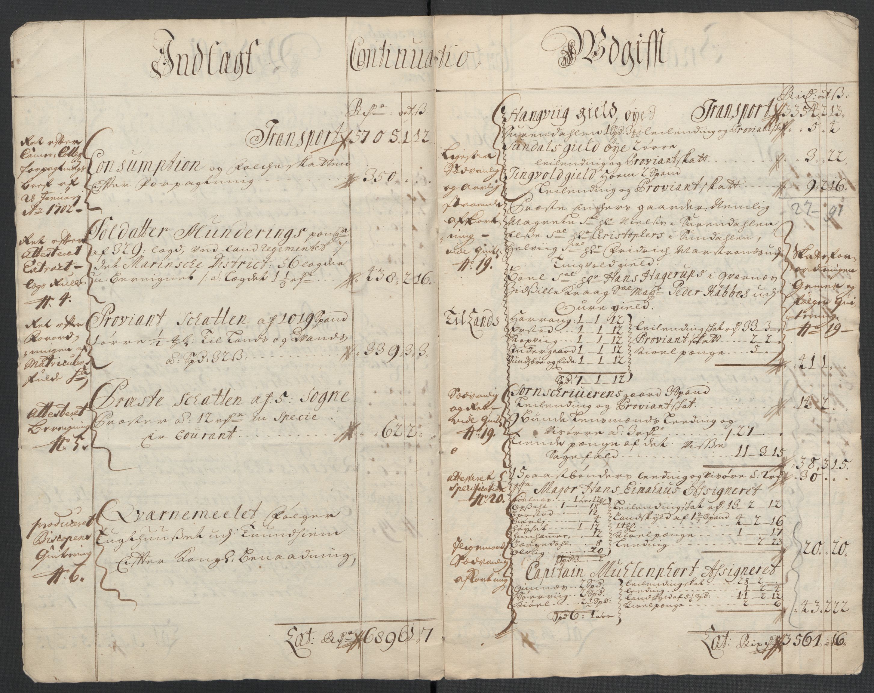 Rentekammeret inntil 1814, Reviderte regnskaper, Fogderegnskap, AV/RA-EA-4092/R56/L3740: Fogderegnskap Nordmøre, 1703-1704, p. 7