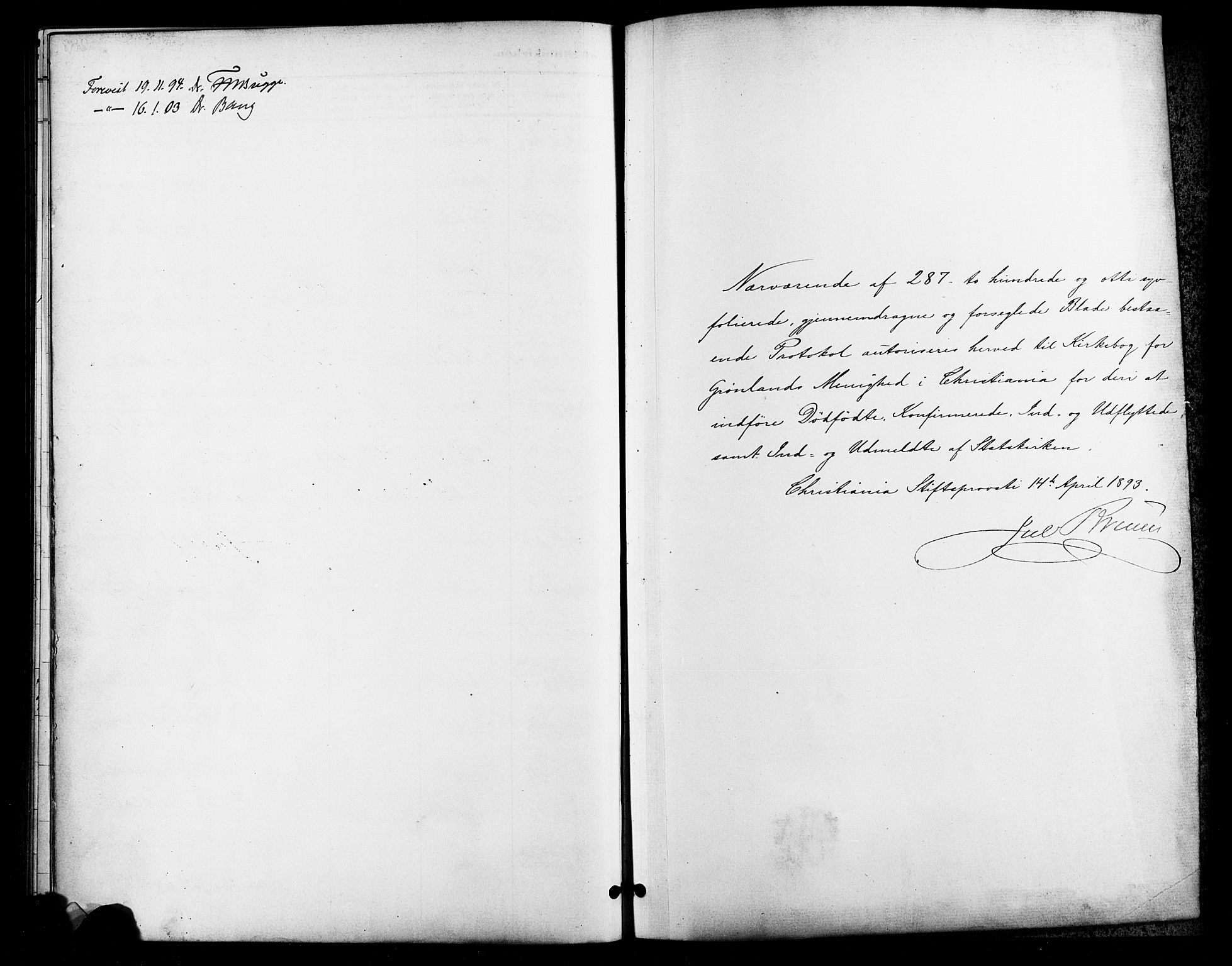 Grønland prestekontor Kirkebøker, AV/SAO-A-10848/F/Fa/L0011: Parish register (official) no. 11, 1892-1907