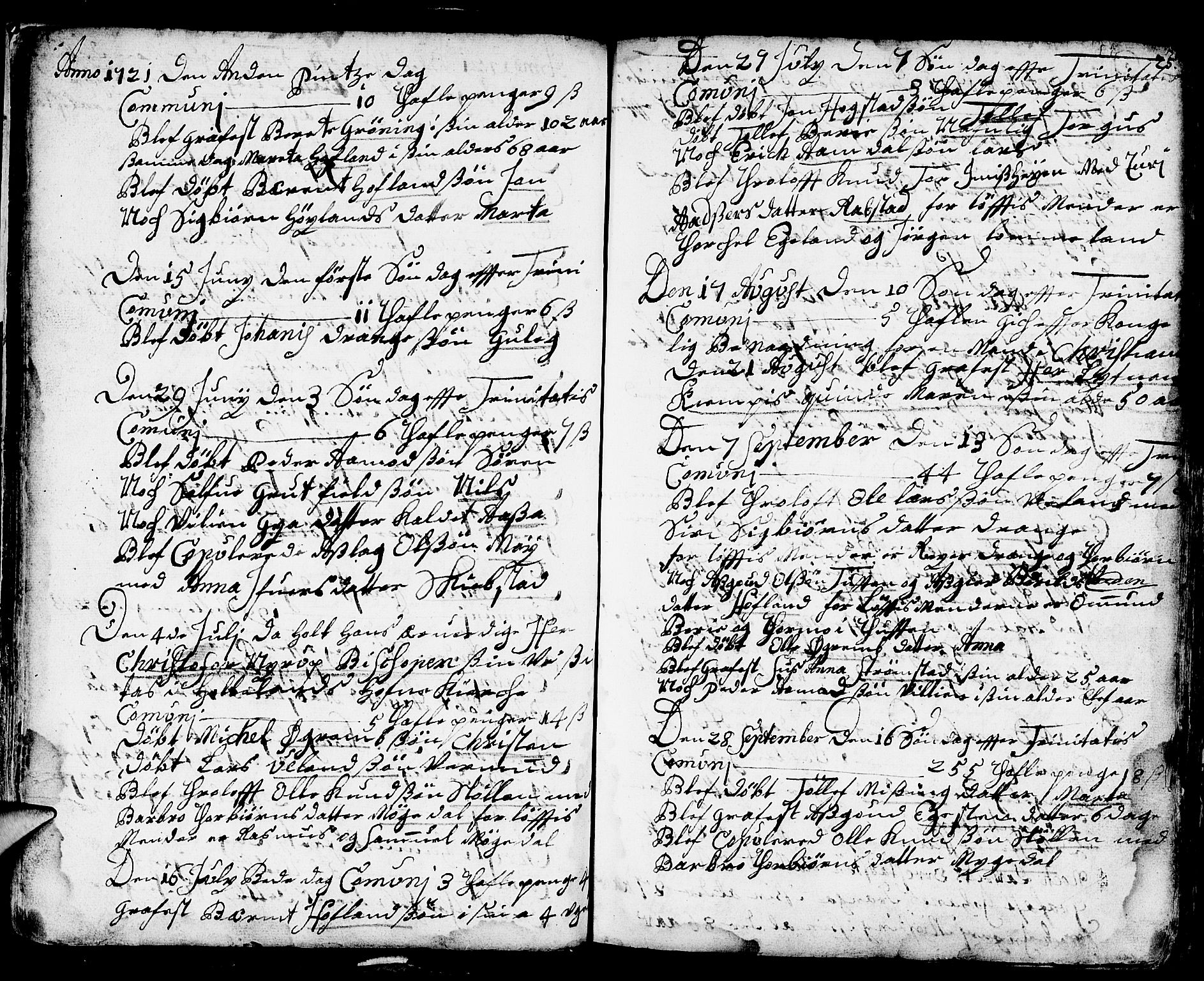 Helleland sokneprestkontor, AV/SAST-A-101810: Parish register (official) no. A 1 /1, 1713-1761, p. 25