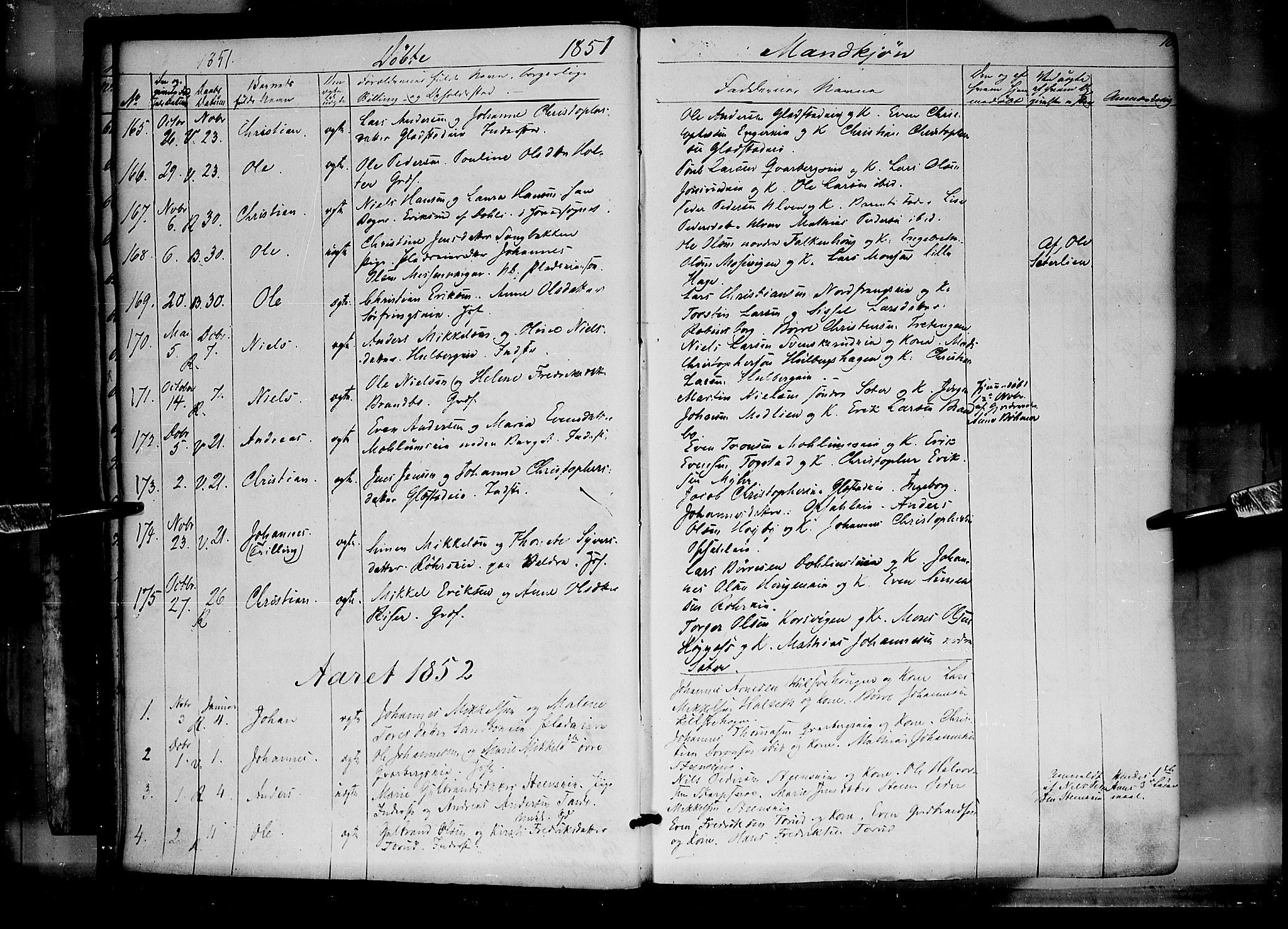 Ringsaker prestekontor, AV/SAH-PREST-014/K/Ka/L0009: Parish register (official) no. 9, 1850-1860, p. 10