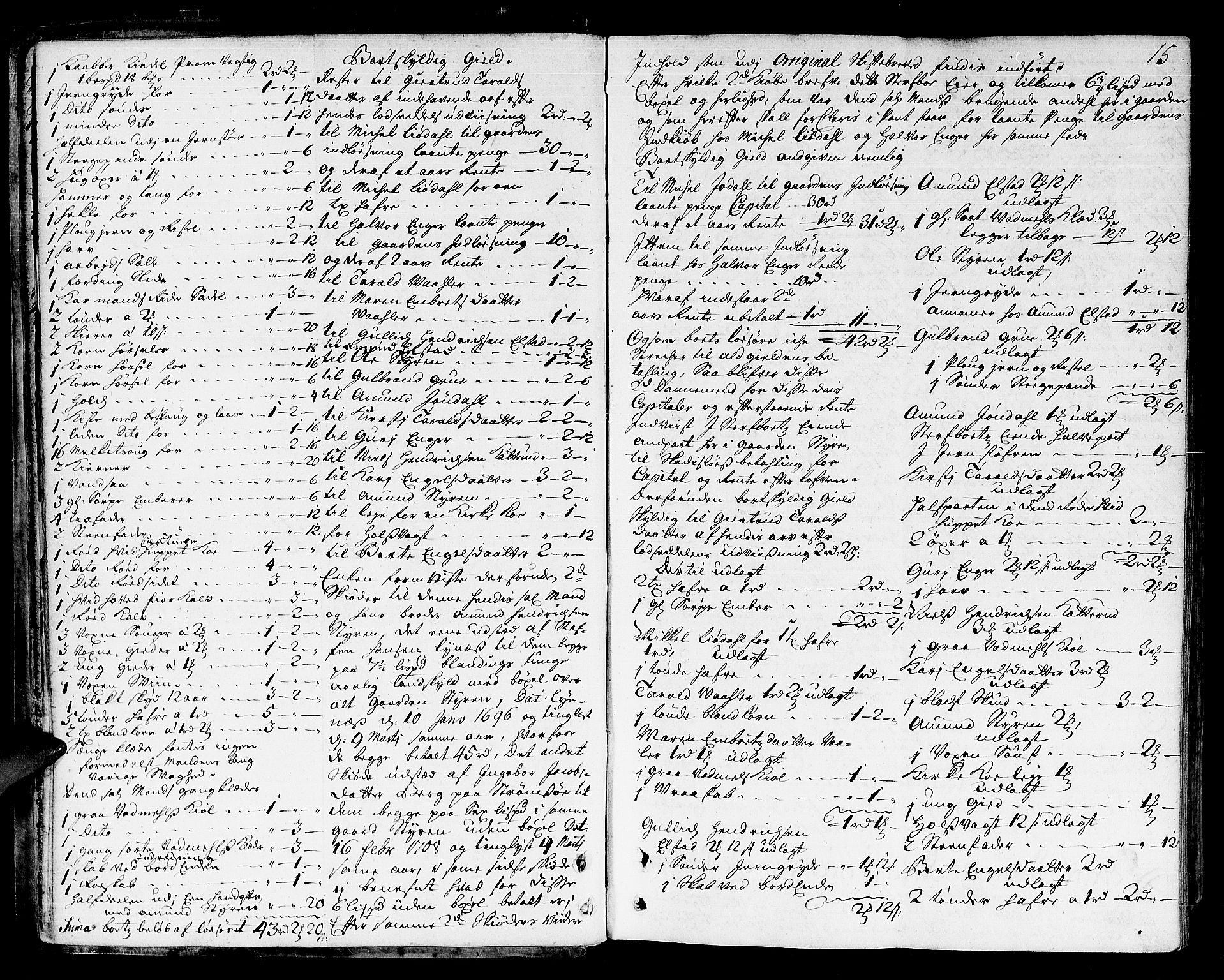 Øvre Romerike sorenskriveri, AV/SAO-A-10649/H/Hb/L0003: Skifteprotokoll nr. 3, 1715-1729, p. 14b-15a