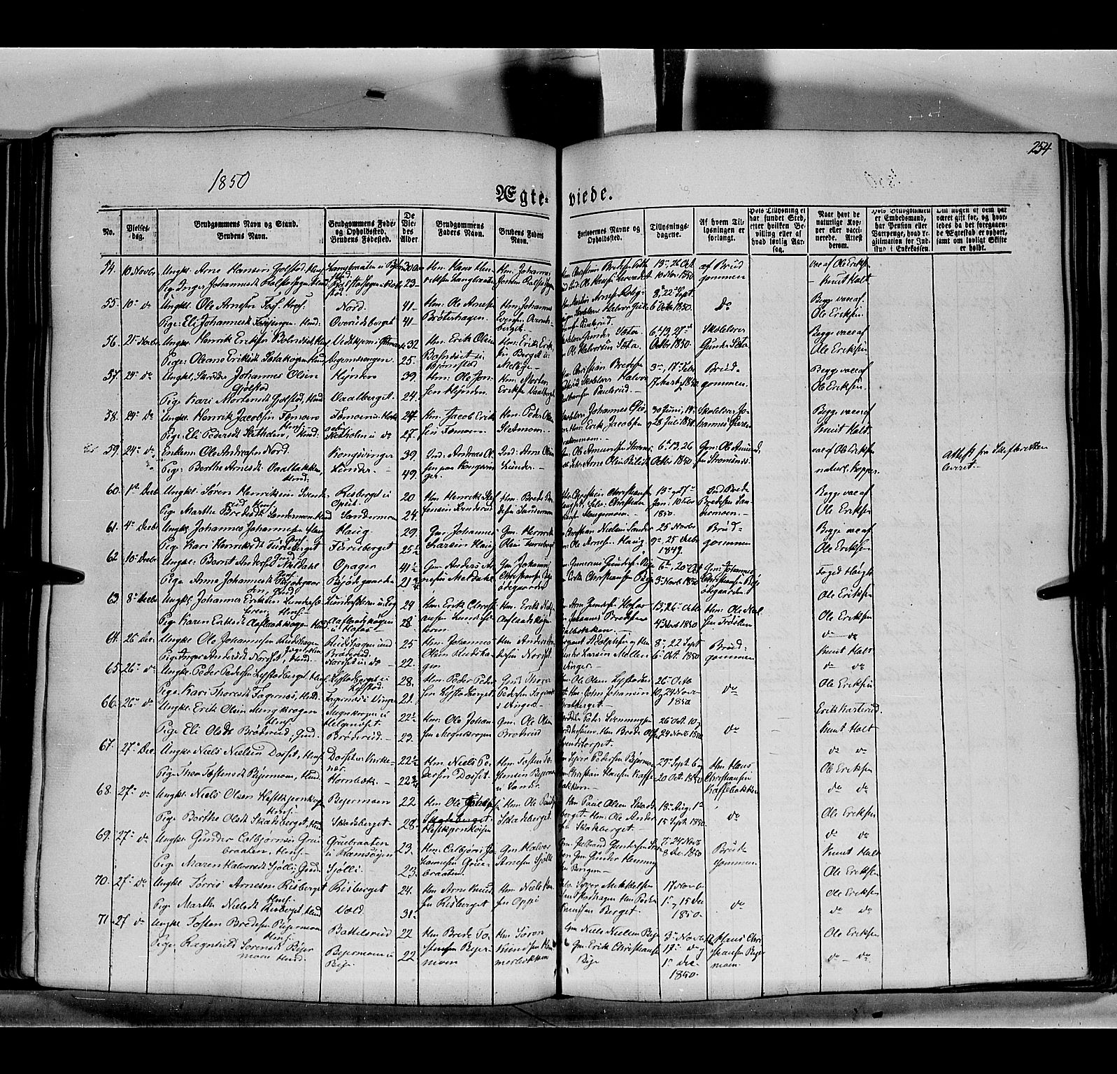 Grue prestekontor, AV/SAH-PREST-036/H/Ha/Haa/L0008: Parish register (official) no. 8, 1847-1858, p. 254