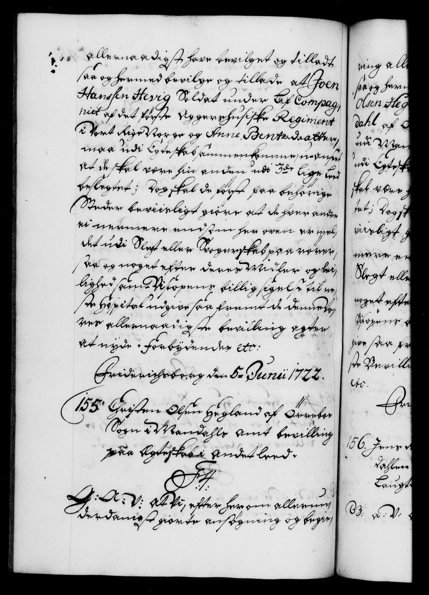 Danske Kanselli 1572-1799, RA/EA-3023/F/Fc/Fca/Fcaa/L0023: Norske registre, 1720-1722, p. 545b