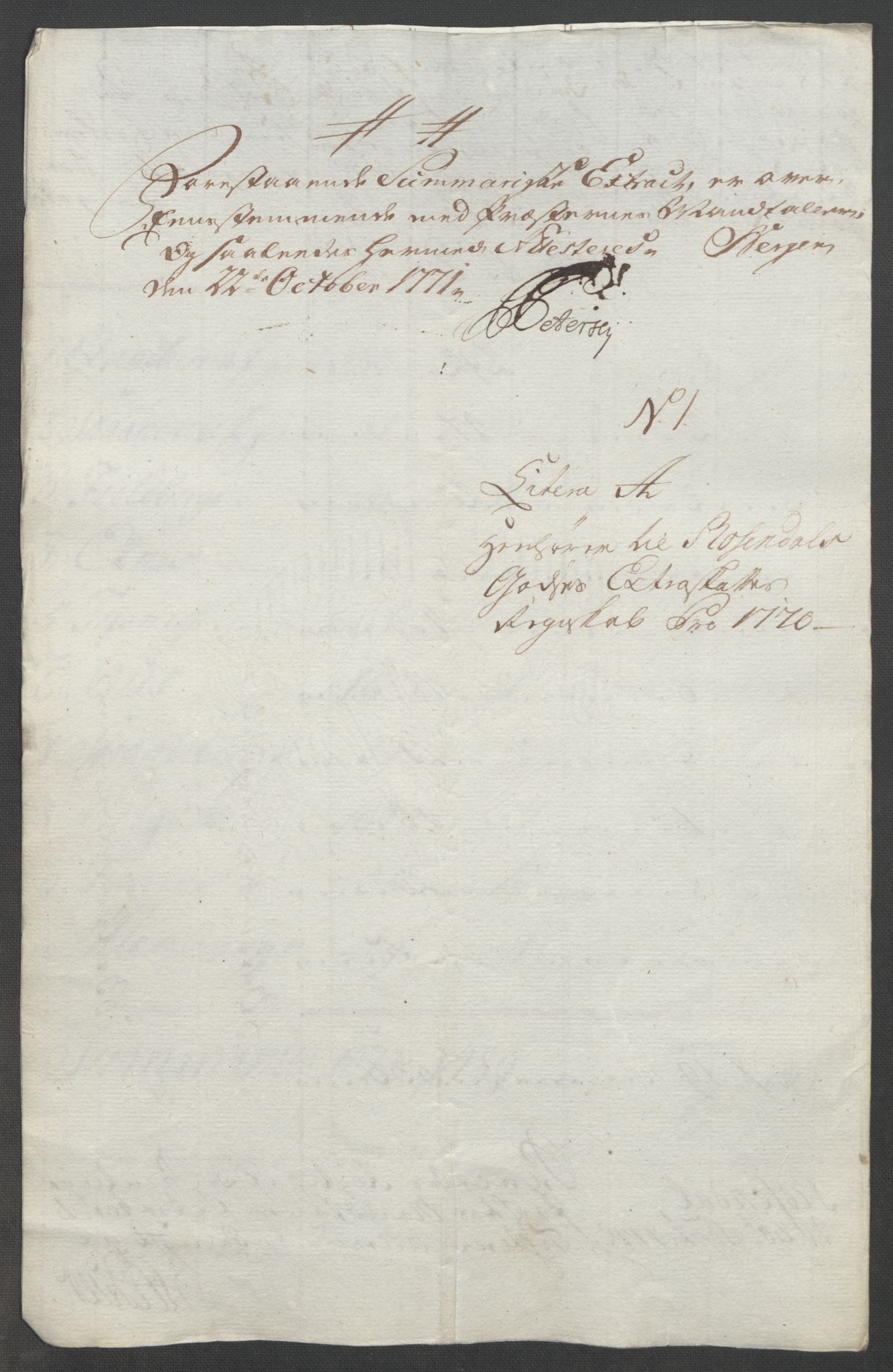 Rentekammeret inntil 1814, Reviderte regnskaper, Fogderegnskap, RA/EA-4092/R49/L3157: Ekstraskatten Rosendal Baroni, 1762-1772, p. 291