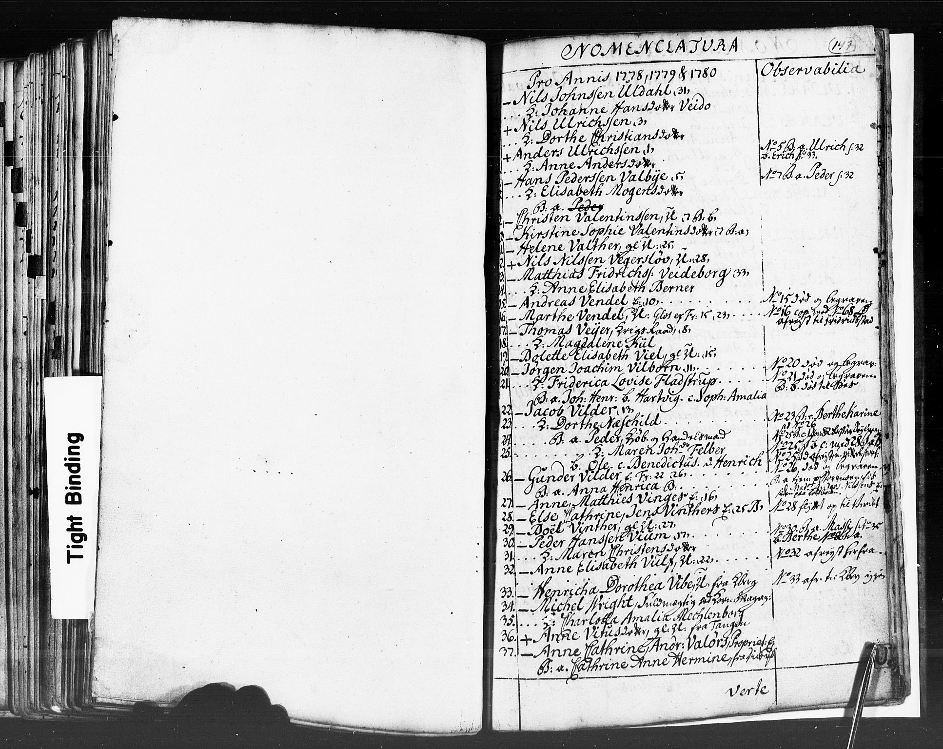 Strømsø kirkebøker, SAKO/A-246/K/Ka/L0001: Sjeleregister, 1778-1792, p. 147