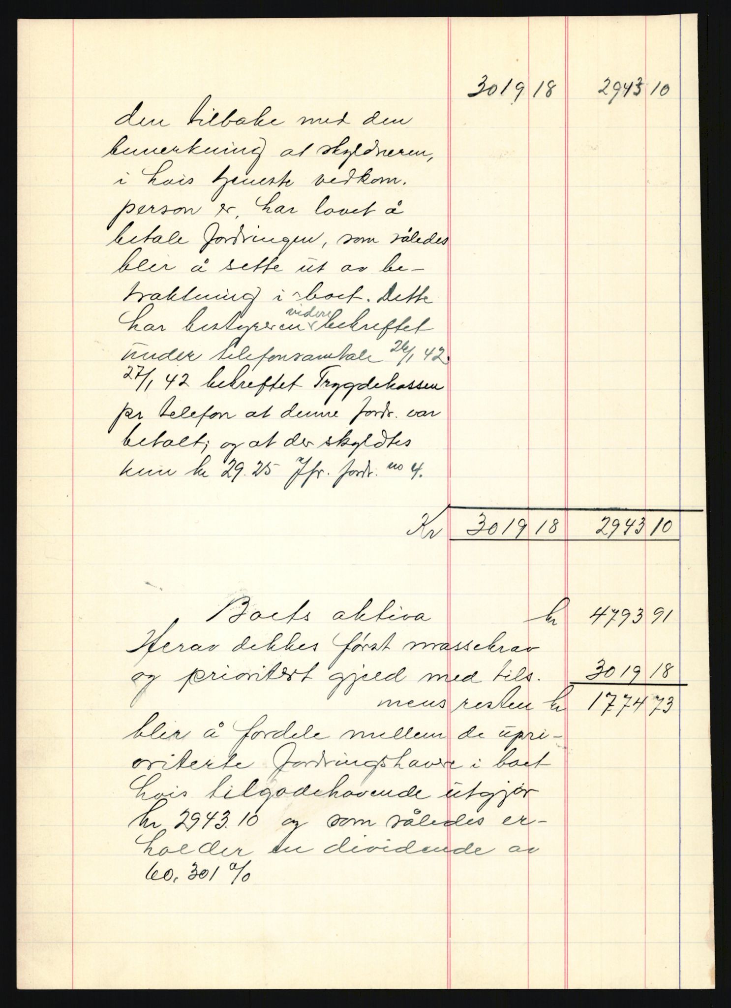 Oslo skifterett, AV/SAO-A-10383/H/Hd/Hdb/L0049: Skifteutlodningsprotokoll - avd. I, 1942