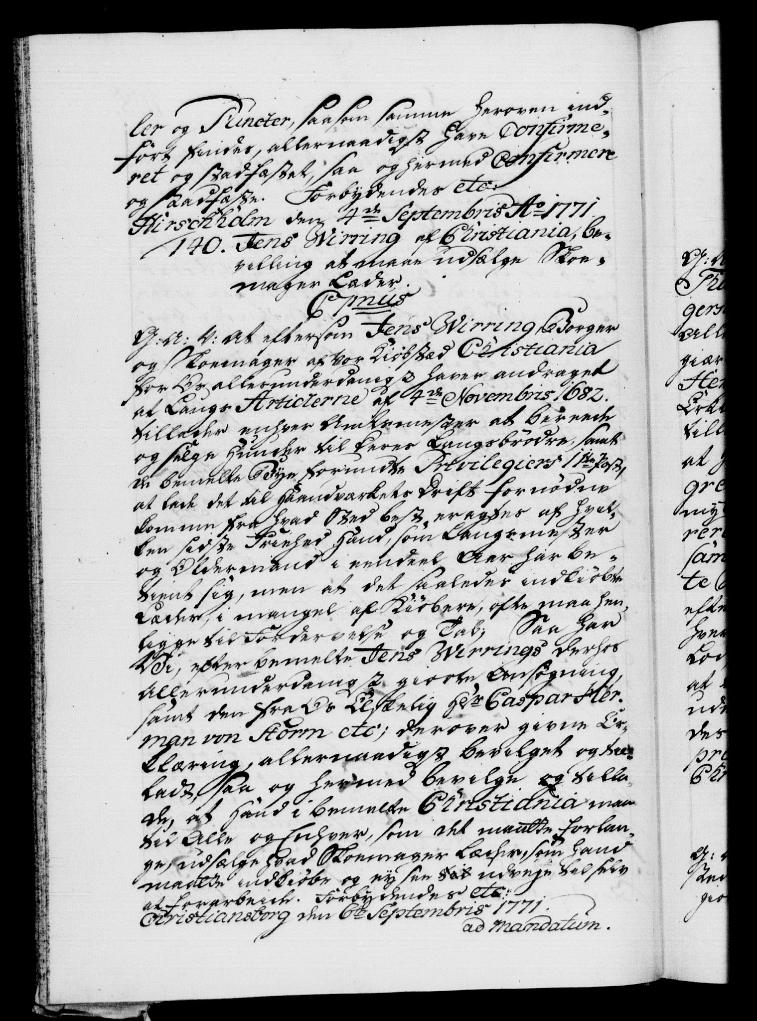 Danske Kanselli 1572-1799, RA/EA-3023/F/Fc/Fca/Fcaa/L0045: Norske registre "Norske eller 3. dept.s åpne brev, 1771-1773, p. 108b