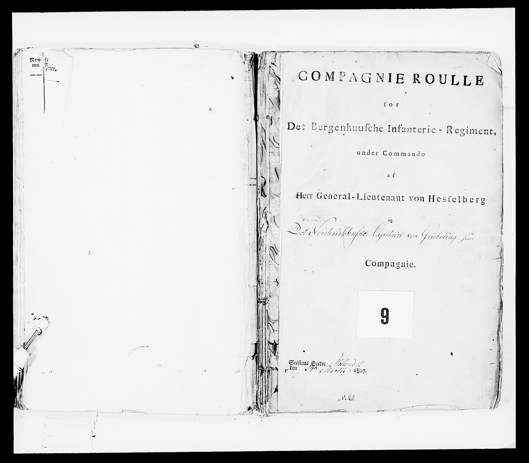 Generalitets- og kommissariatskollegiet, Det kongelige norske kommissariatskollegium, RA/EA-5420/E/Eh/L0097: Bergenhusiske nasjonale infanteriregiment, 1803-1807, p. 375