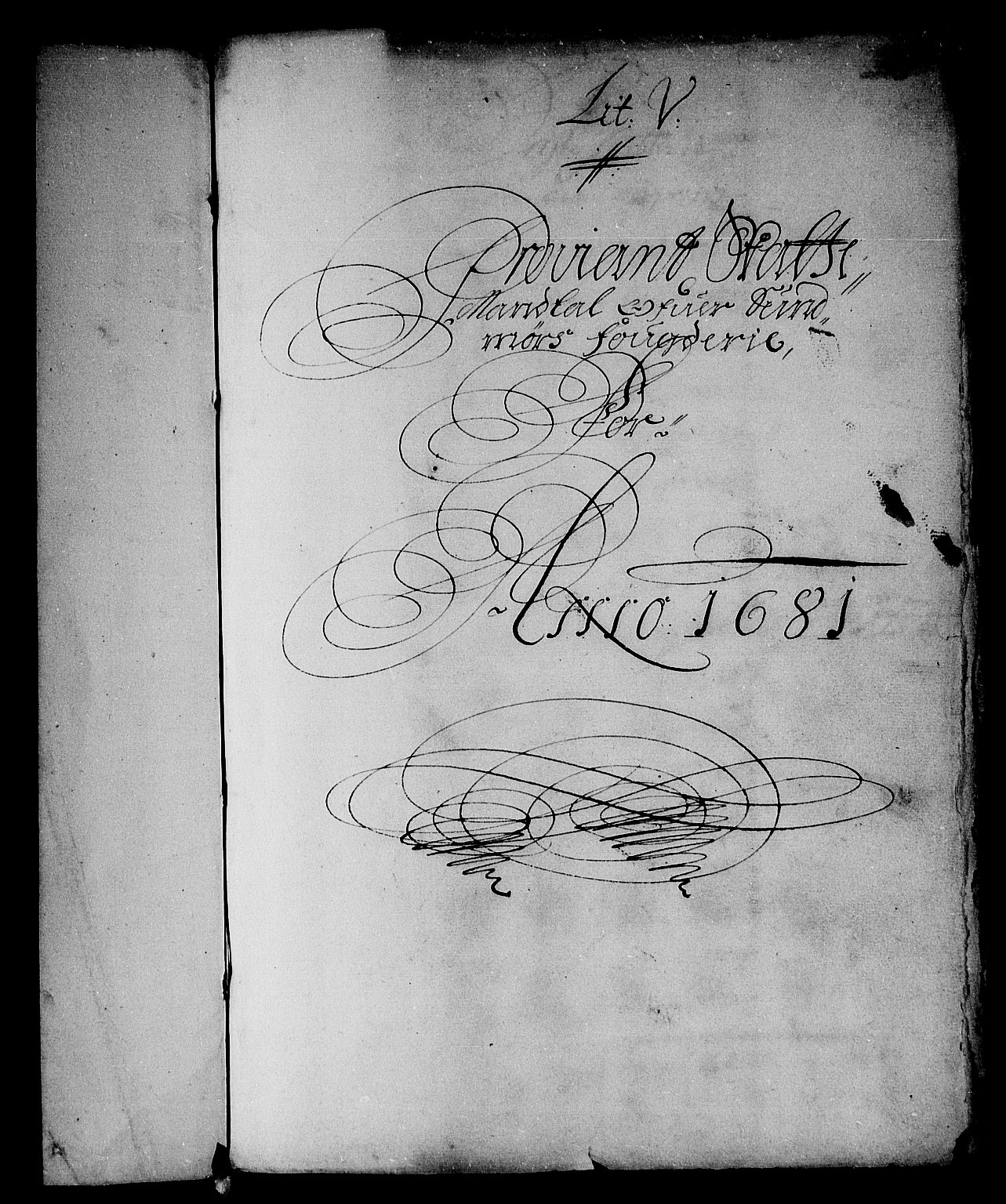 Rentekammeret inntil 1814, Reviderte regnskaper, Stiftamtstueregnskaper, Bergen stiftamt, AV/RA-EA-6043/R/Rc/L0061: Bergen stiftamt, 1681