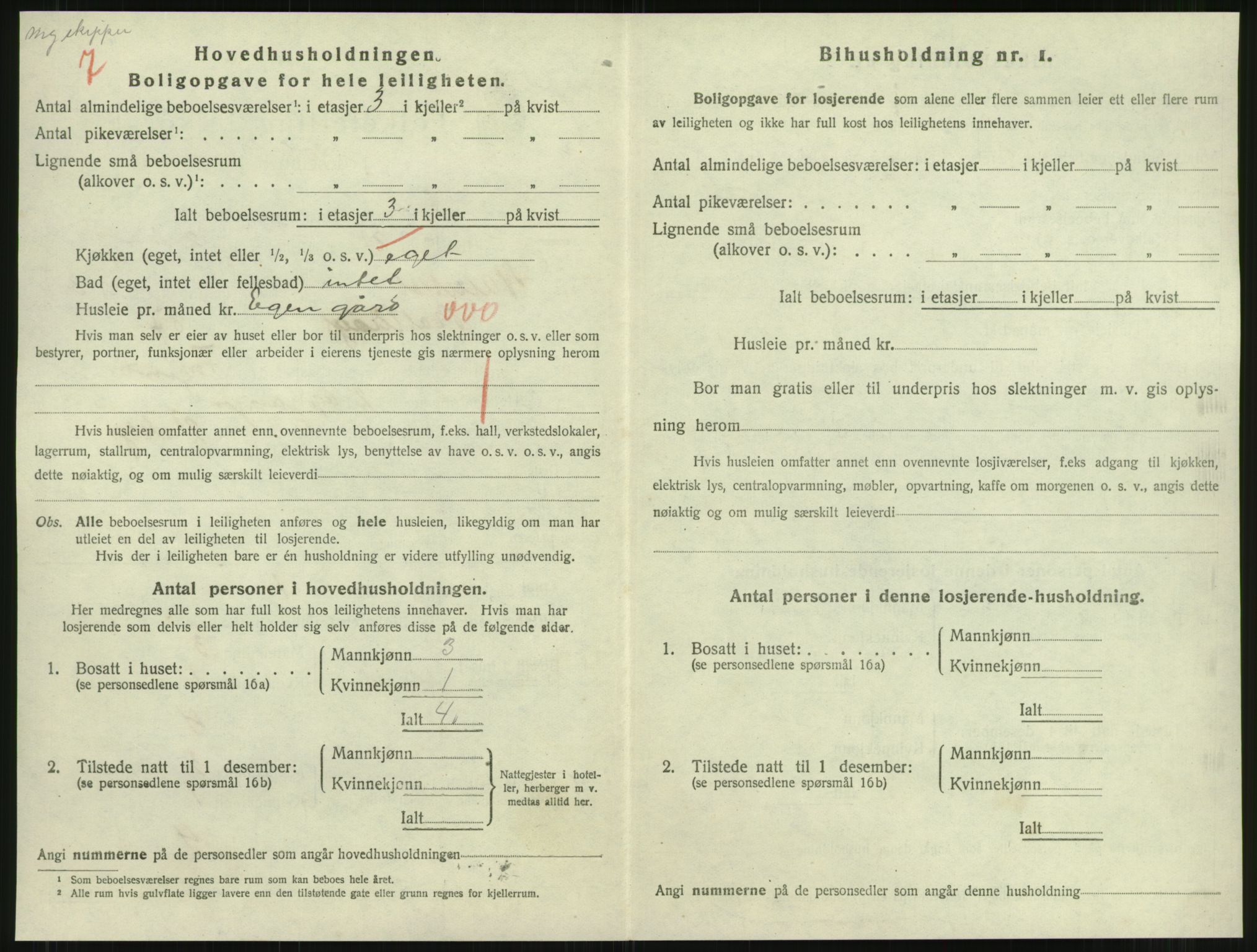 SAT, 1920 census for Namsos, 1920, p. 1198