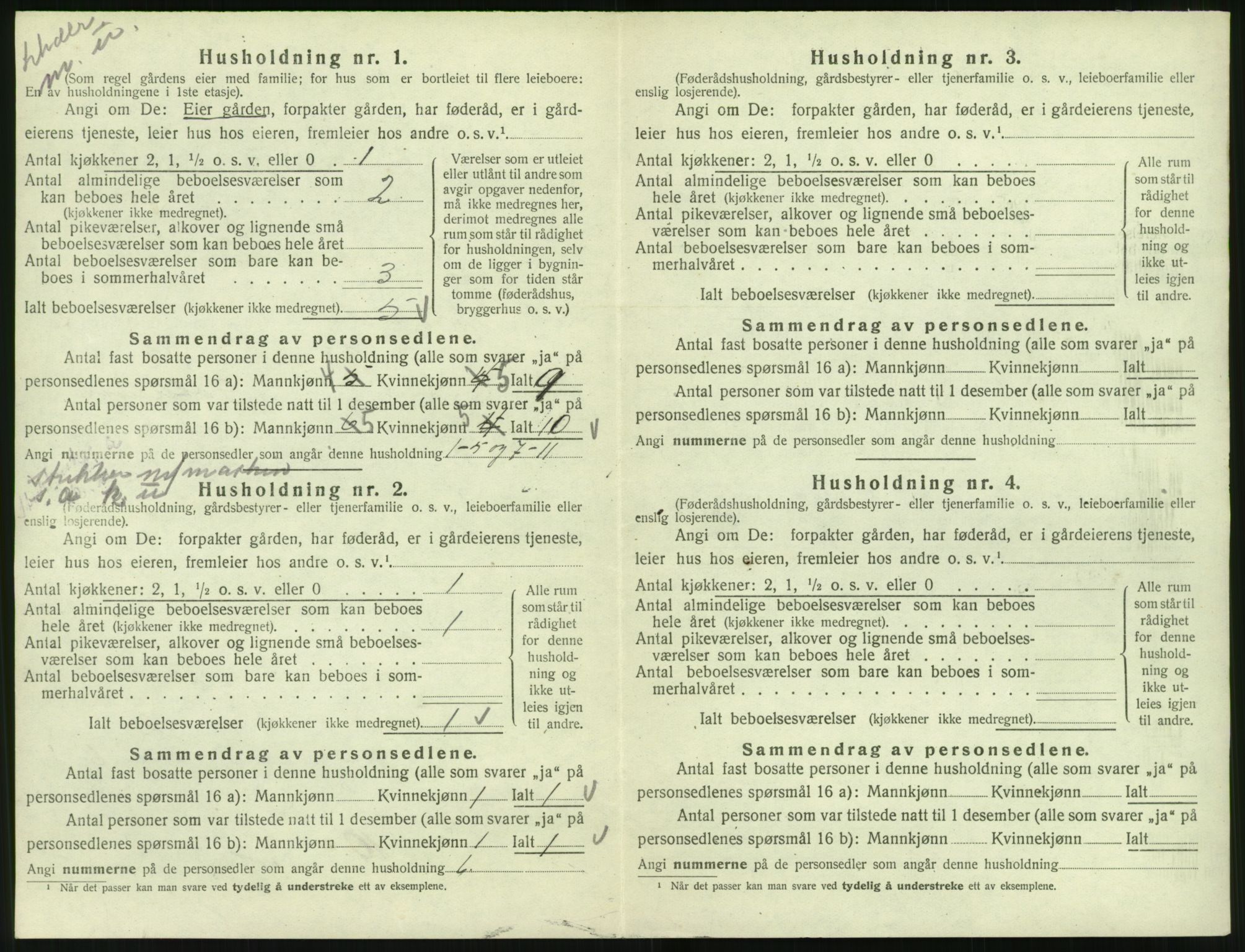 SAT, 1920 census for Rovde, 1920, p. 118