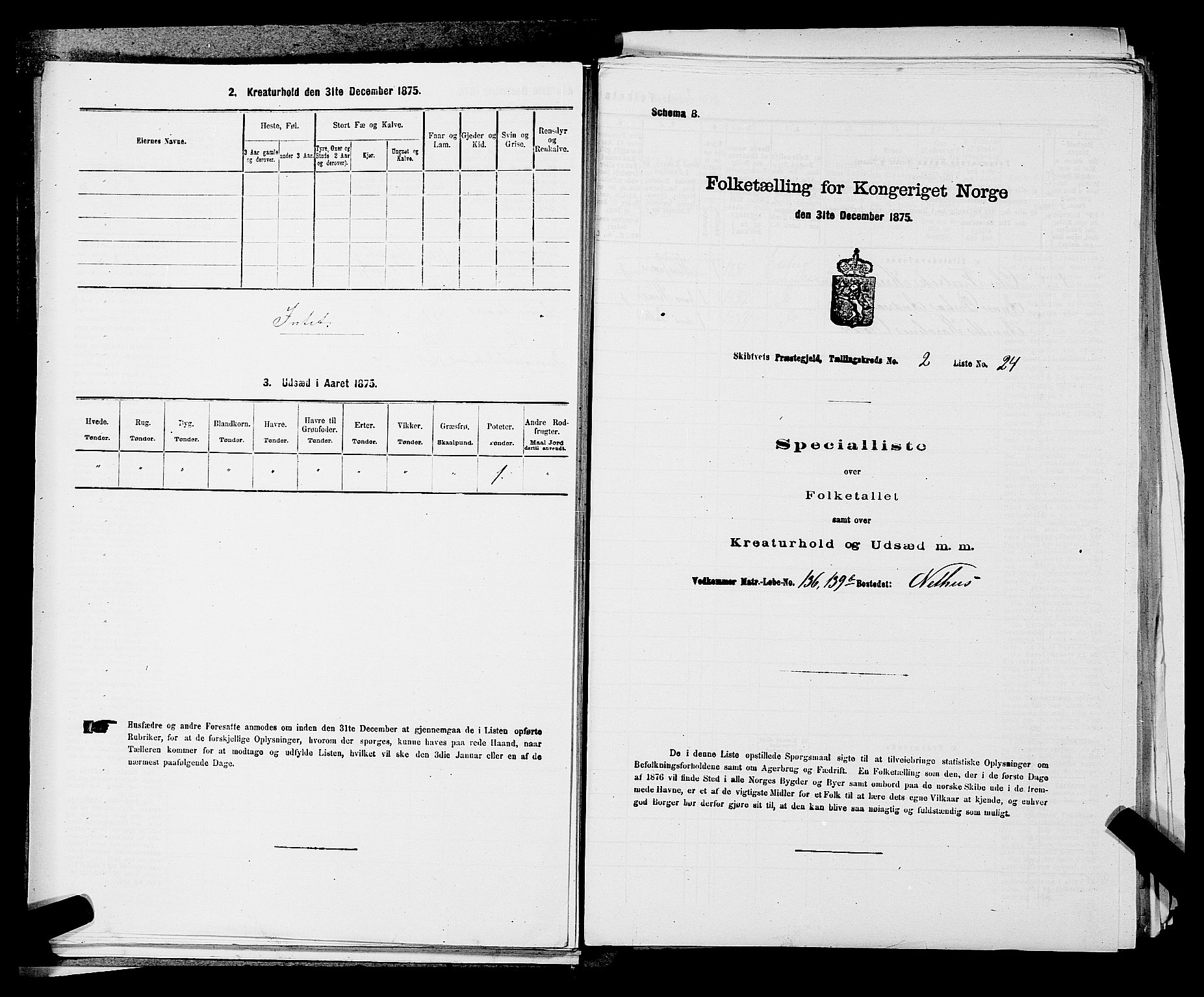 RA, 1875 census for 0127P Skiptvet, 1875, p. 259