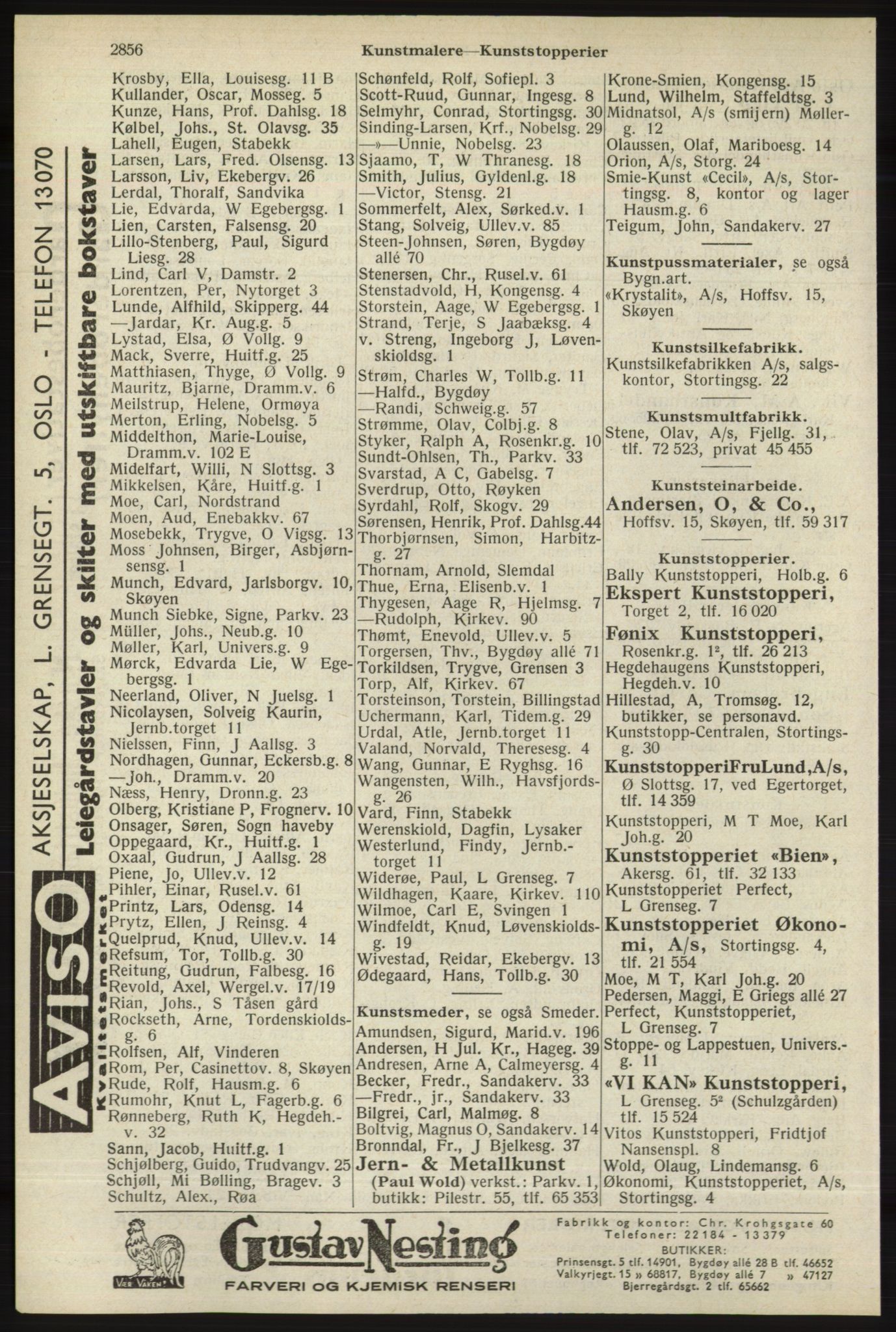 Kristiania/Oslo adressebok, PUBL/-, 1940, p. 2806