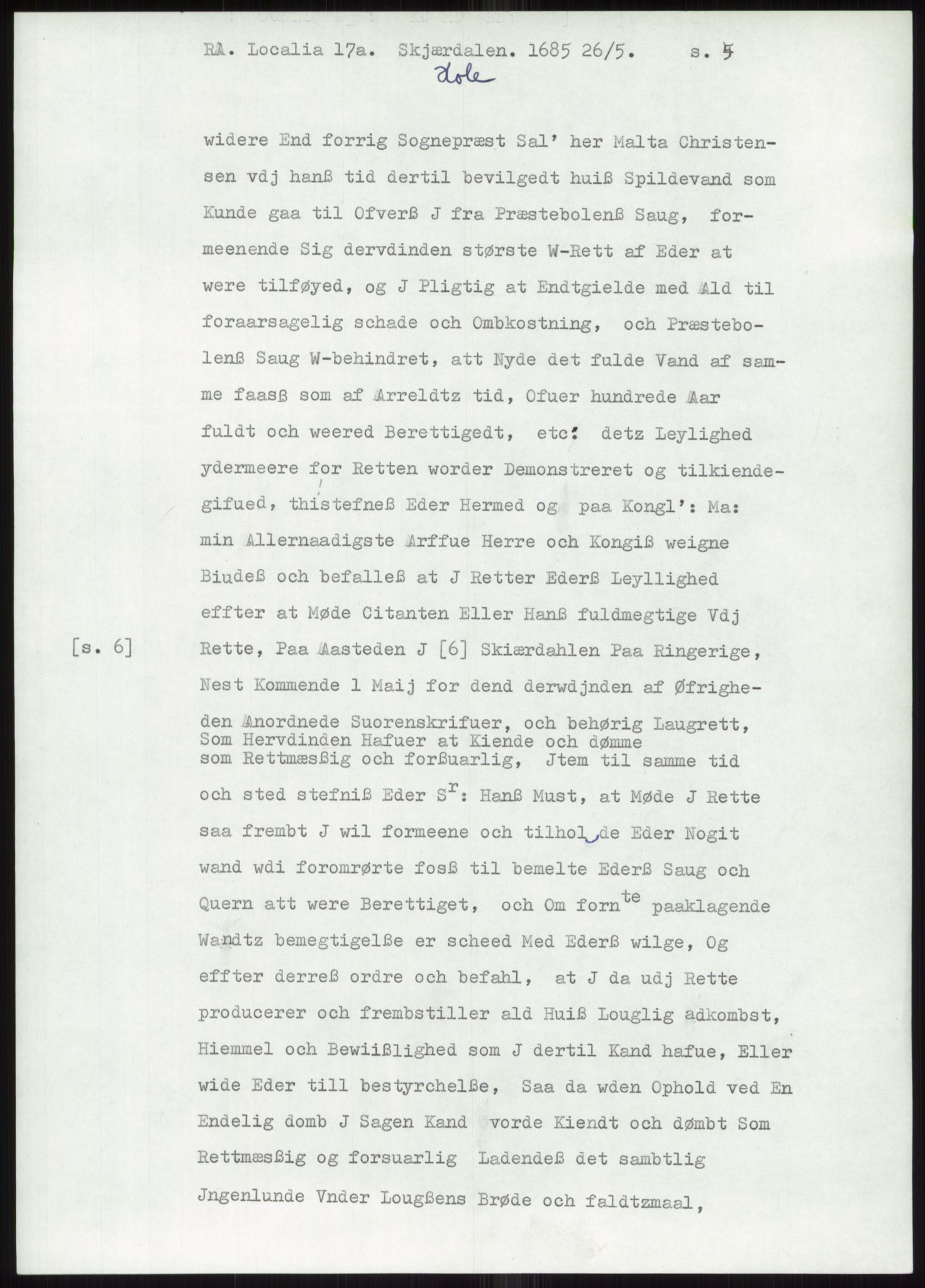 Samlinger til kildeutgivelse, Diplomavskriftsamlingen, AV/RA-EA-4053/H/Ha, p. 775