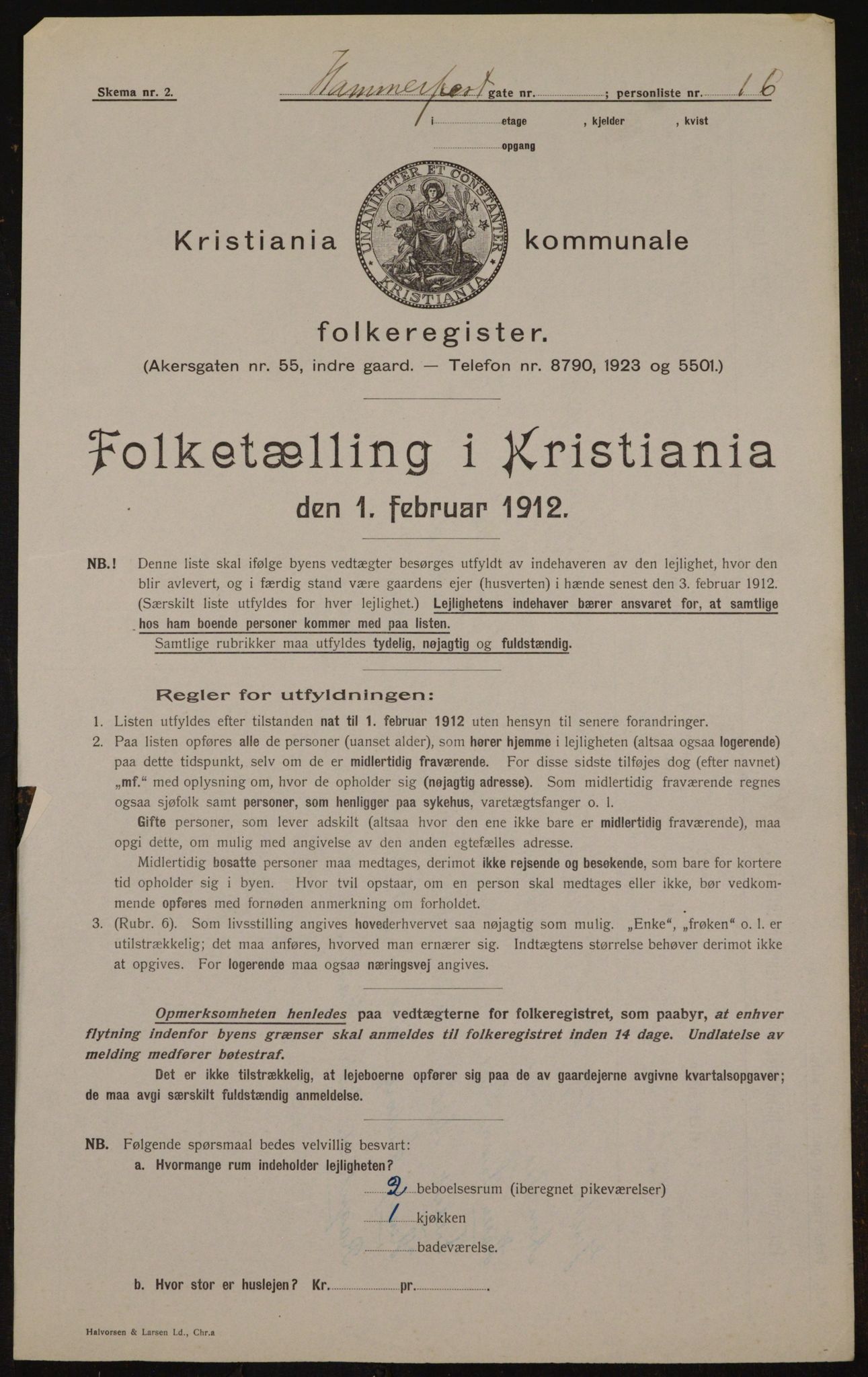 OBA, Municipal Census 1912 for Kristiania, 1912, p. 34283