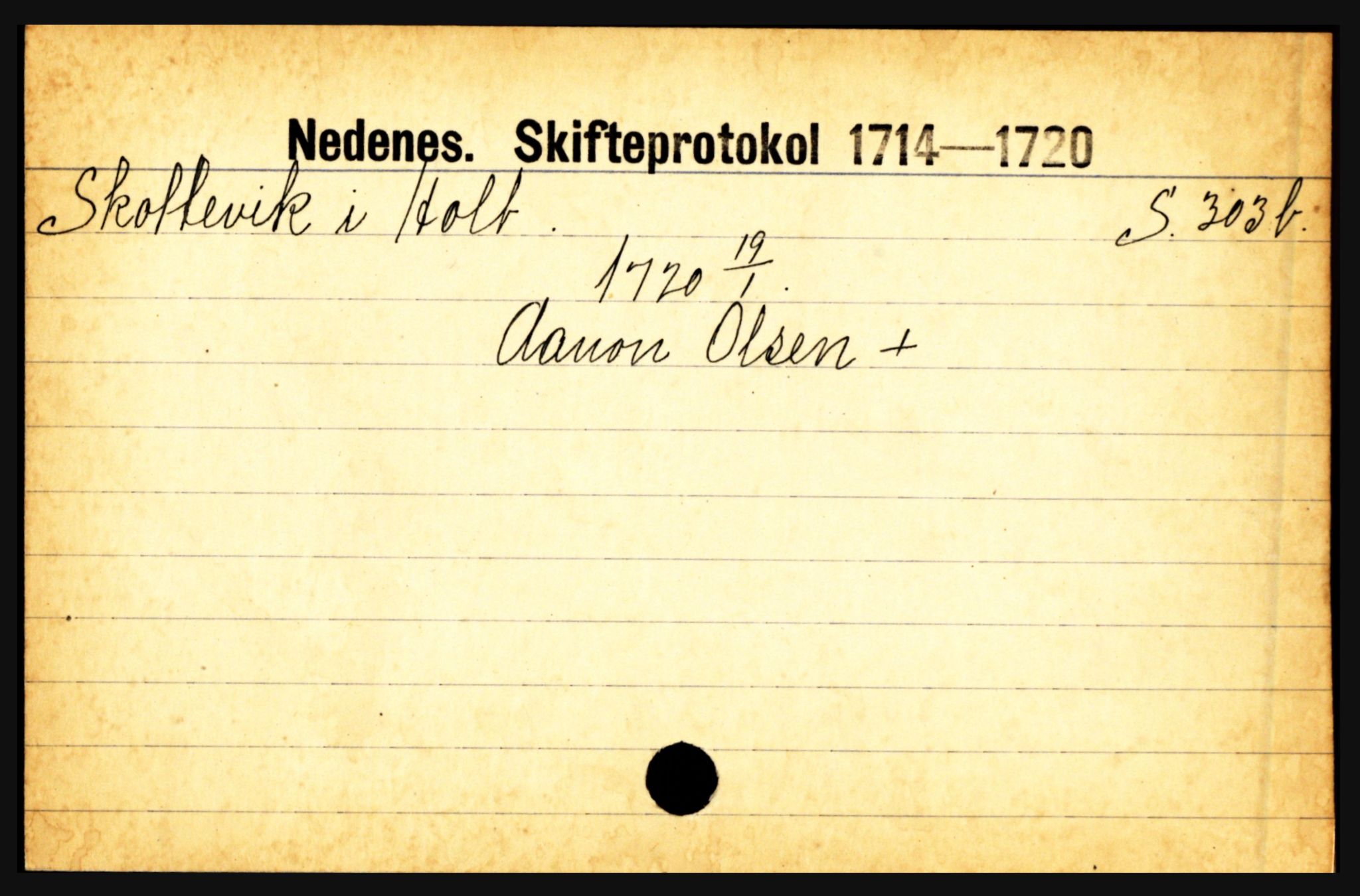 Nedenes sorenskriveri før 1824, AV/SAK-1221-0007/H, p. 27165