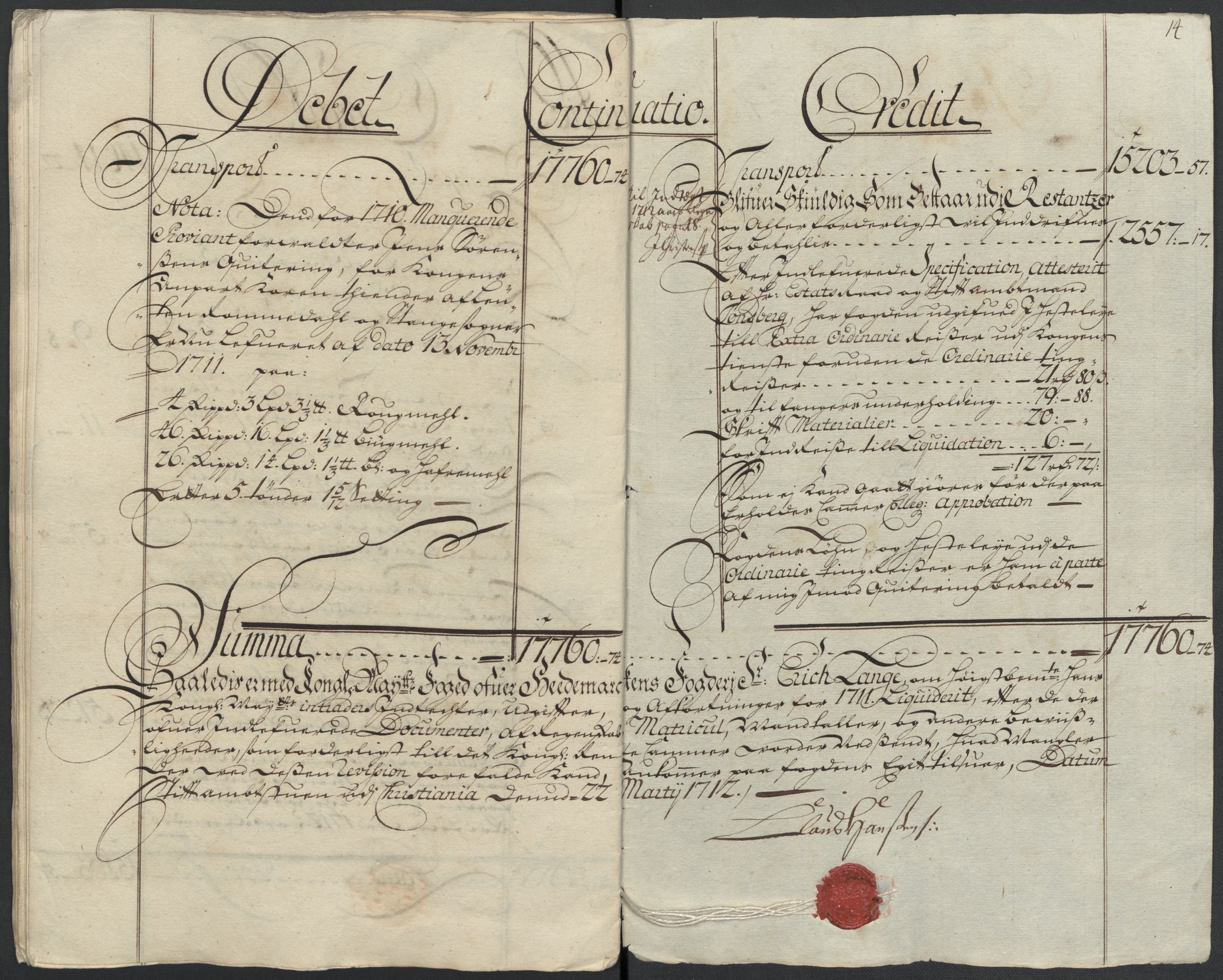 Rentekammeret inntil 1814, Reviderte regnskaper, Fogderegnskap, AV/RA-EA-4092/R16/L1047: Fogderegnskap Hedmark, 1711, p. 28