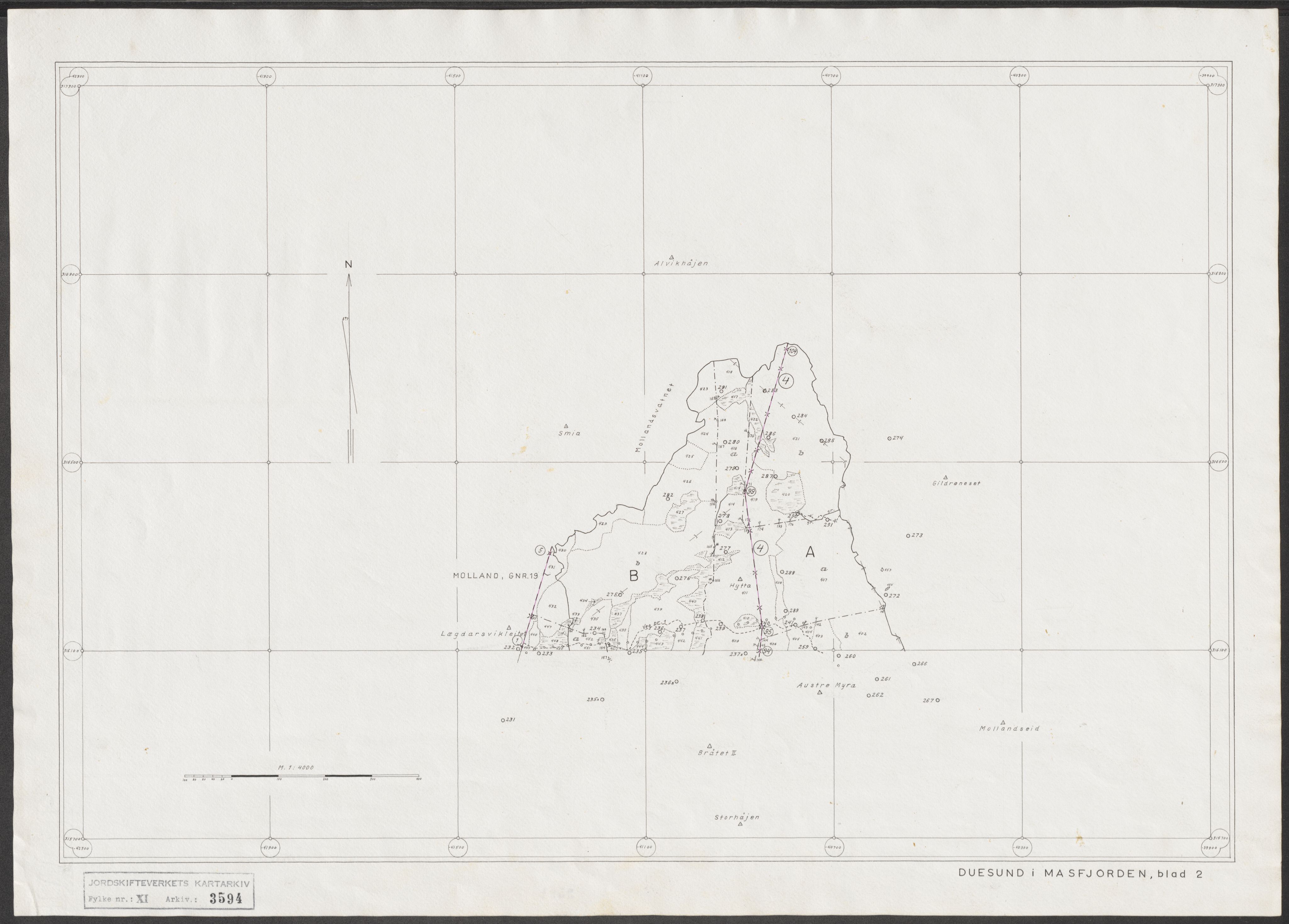 Jordskifteverkets kartarkiv, RA/S-3929/T, 1859-1988, p. 4116