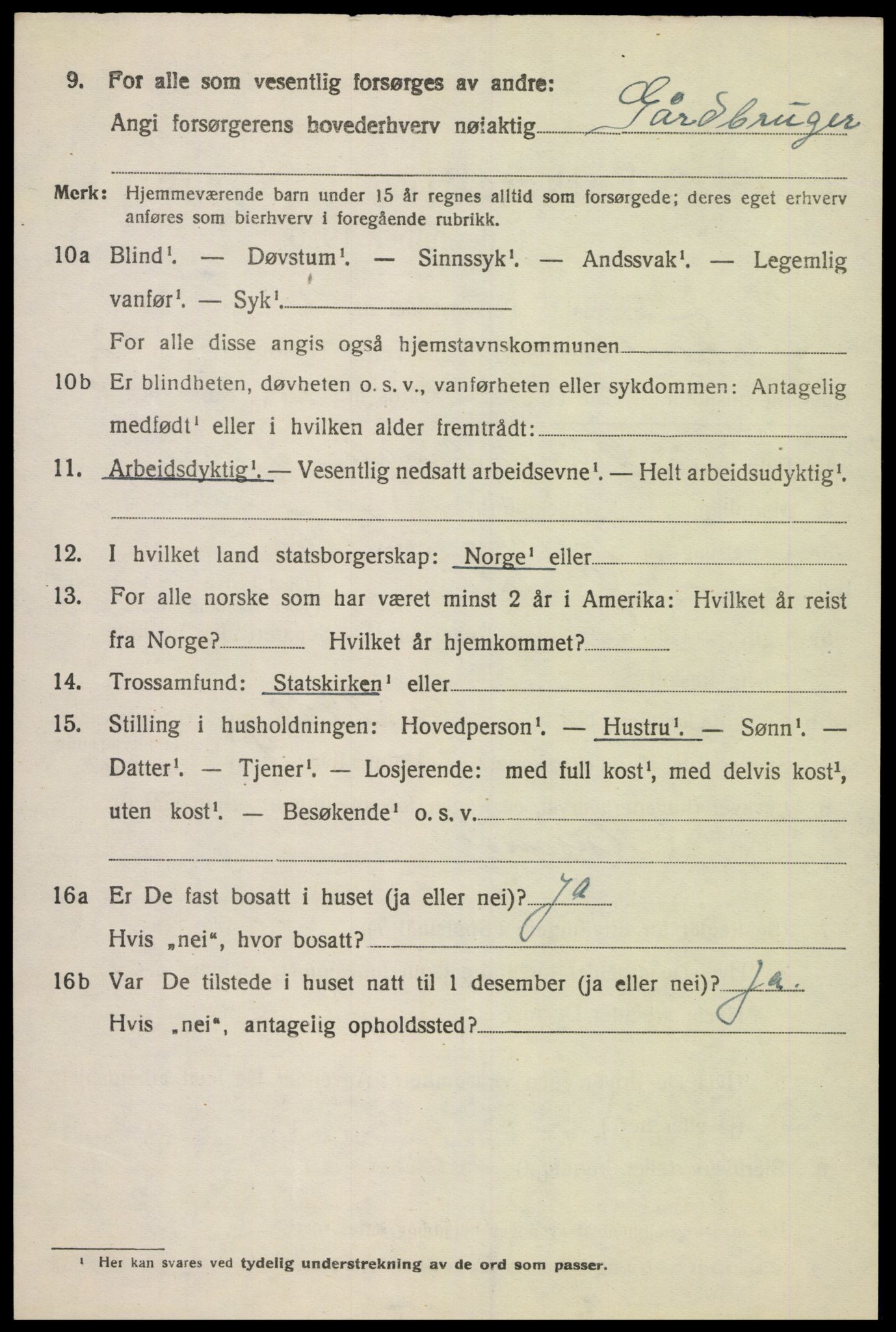 SAK, 1920 census for Finsland, 1920, p. 1173