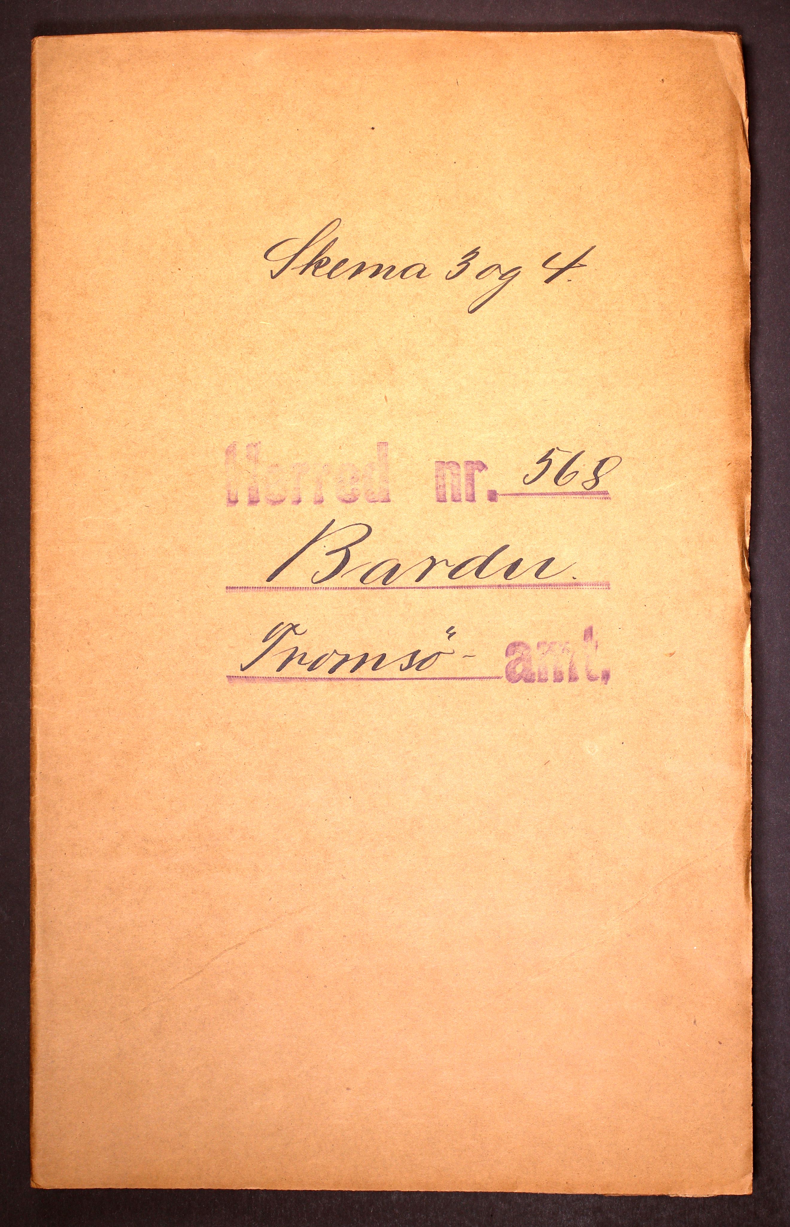 RA, 1910 census for Bardu, 1910, p. 1