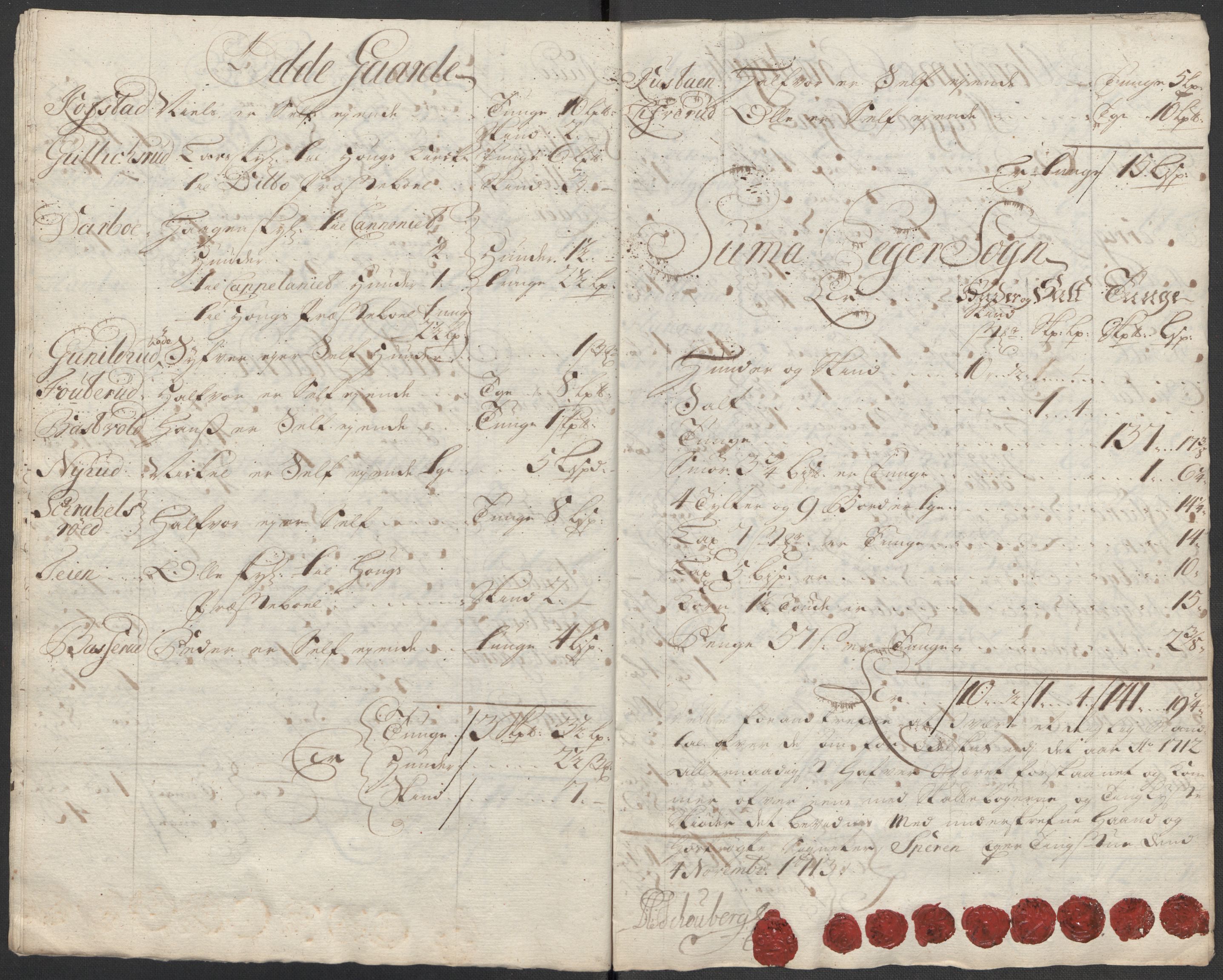 Rentekammeret inntil 1814, Reviderte regnskaper, Fogderegnskap, AV/RA-EA-4092/R31/L1707: Fogderegnskap Hurum, Røyken, Eiker, Lier og Buskerud, 1712, p. 378