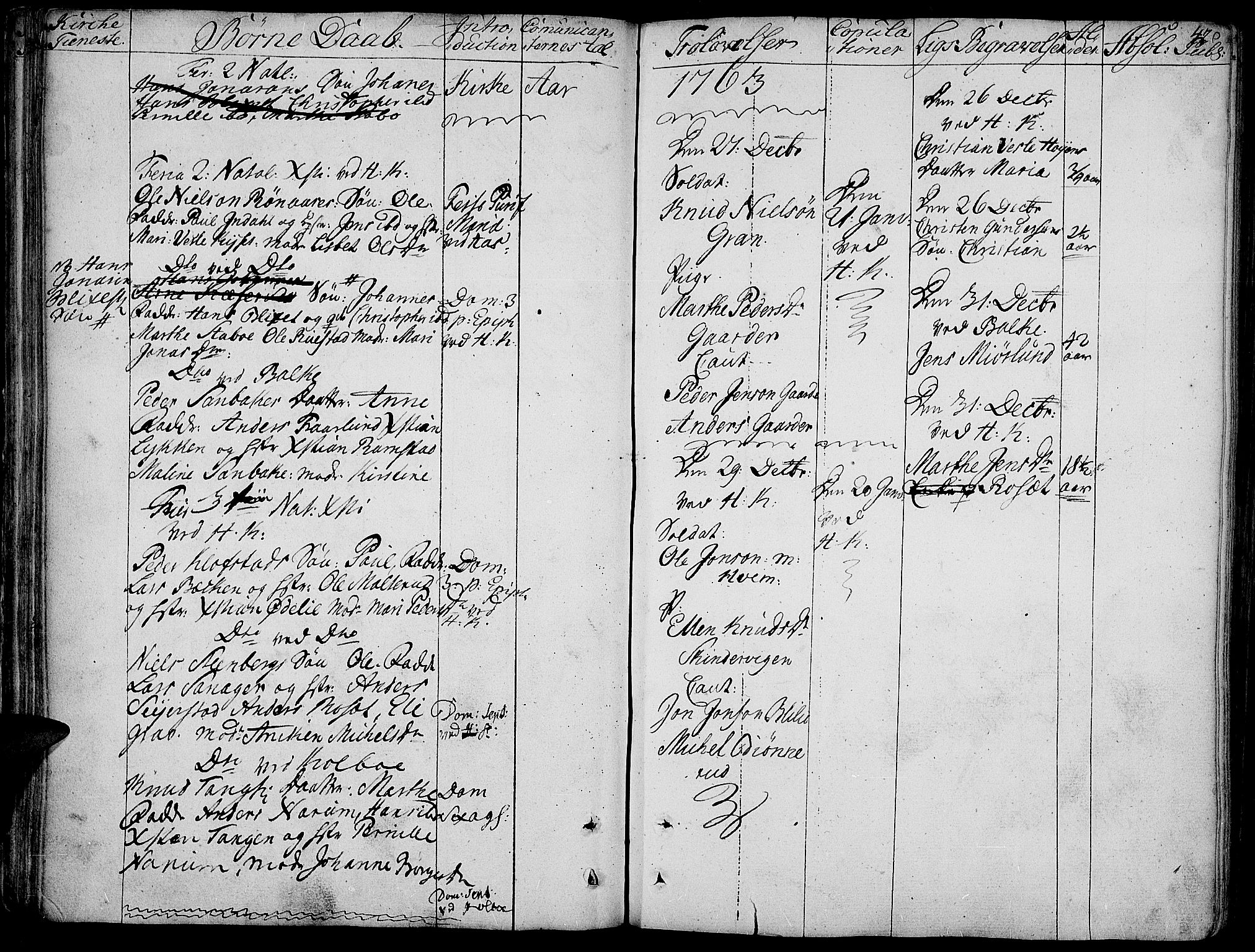 Toten prestekontor, AV/SAH-PREST-102/H/Ha/Haa/L0005: Parish register (official) no. 5, 1761-1772, p. 42