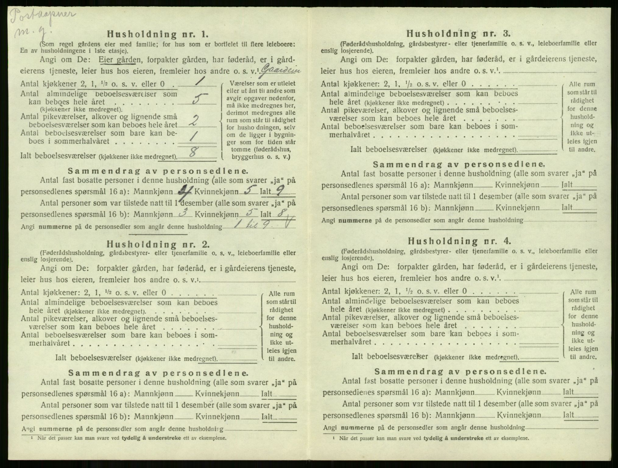 SAKO, 1920 census for Andebu, 1920, p. 200