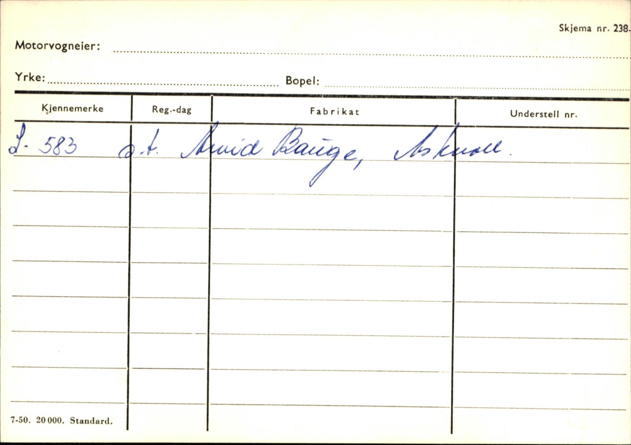 Statens vegvesen, Sogn og Fjordane vegkontor, AV/SAB-A-5301/4/F/L0130: Eigarregister Eid T-Å. Høyanger A-O, 1945-1975, p. 1847