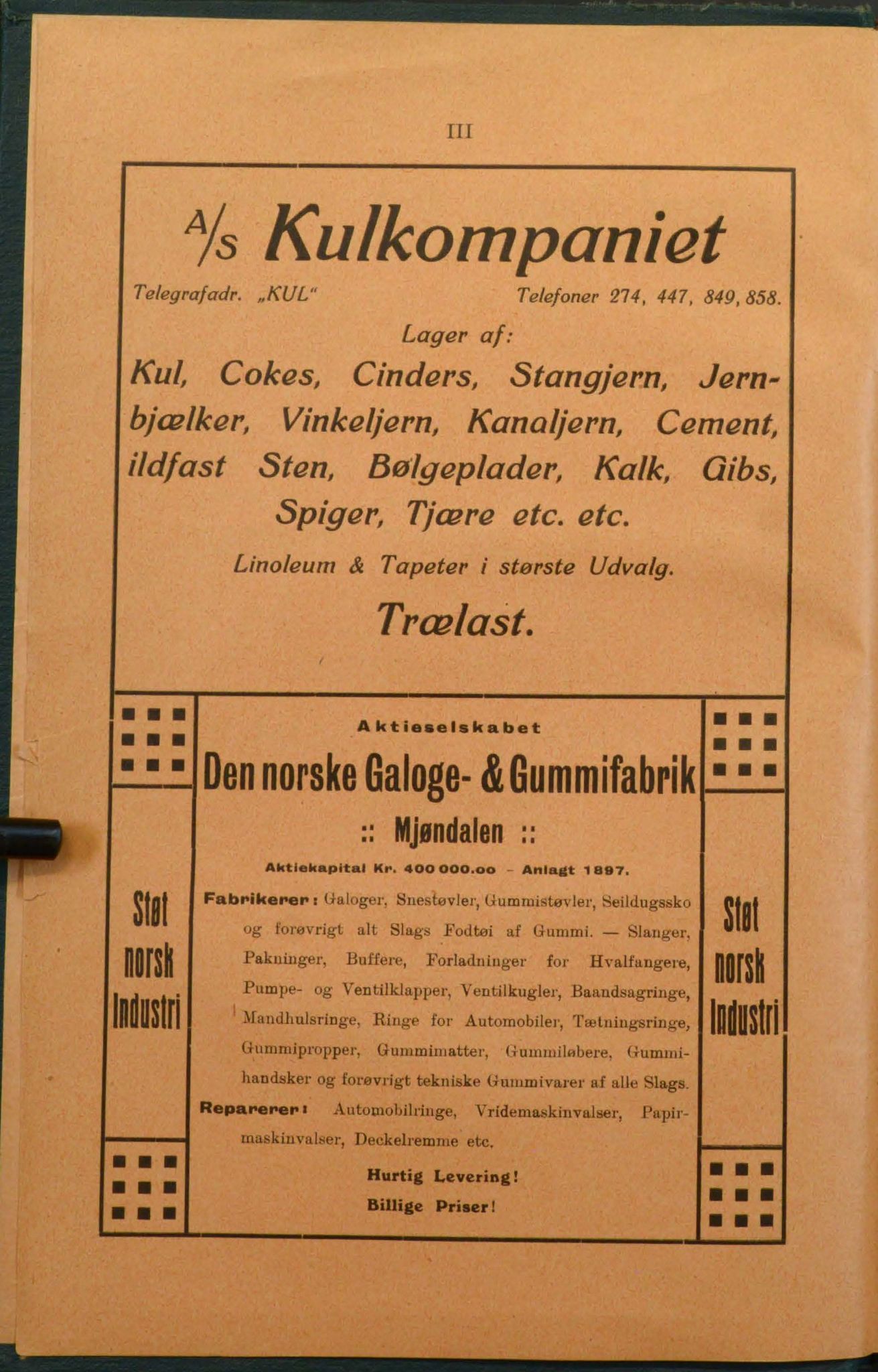 Drammen adressebok, DRMK/-, 1916-1917