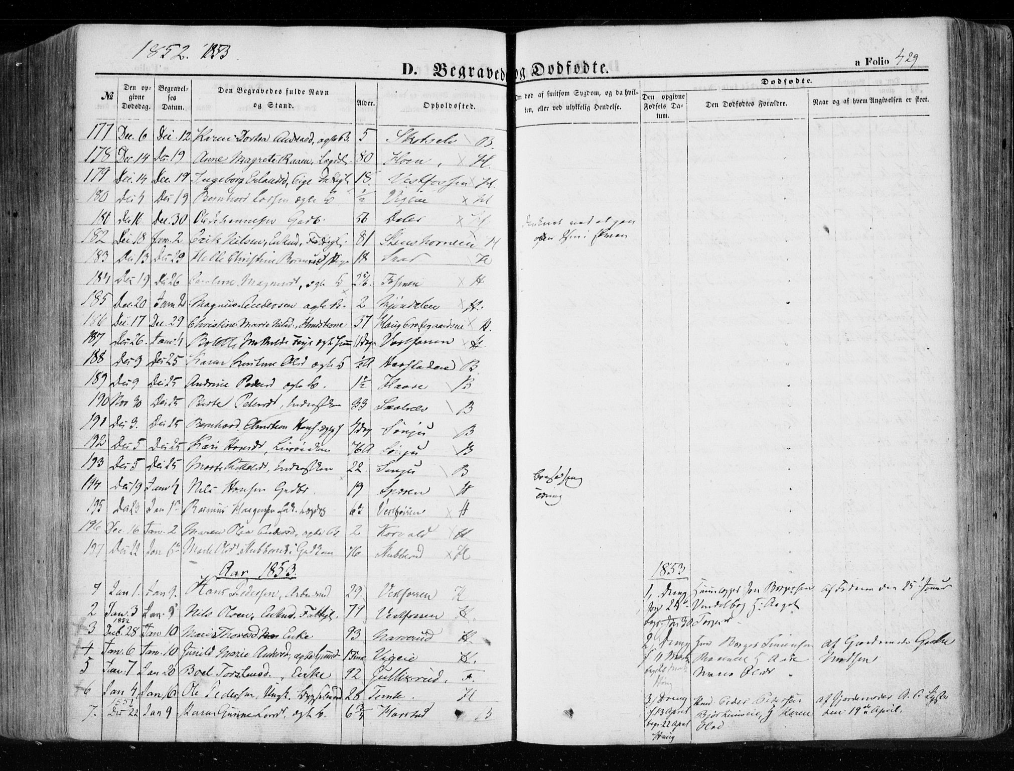 Eiker kirkebøker, SAKO/A-4/F/Fa/L0014: Parish register (official) no. I 14, 1846-1854, p. 429