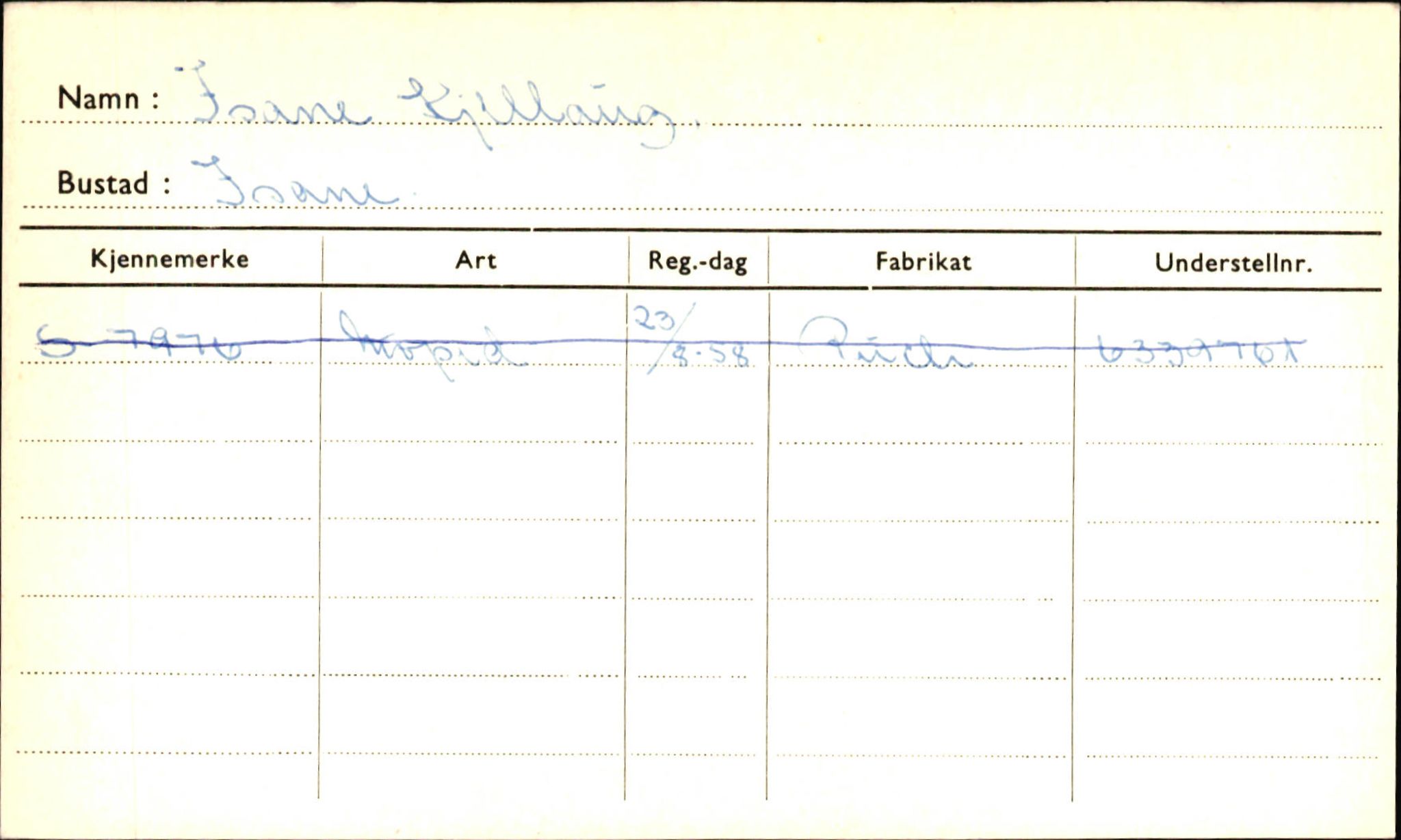 Statens vegvesen, Sogn og Fjordane vegkontor, SAB/A-5301/4/F/L0001A: Eigarregister Fjordane til 1.6.1961, 1930-1961, p. 910