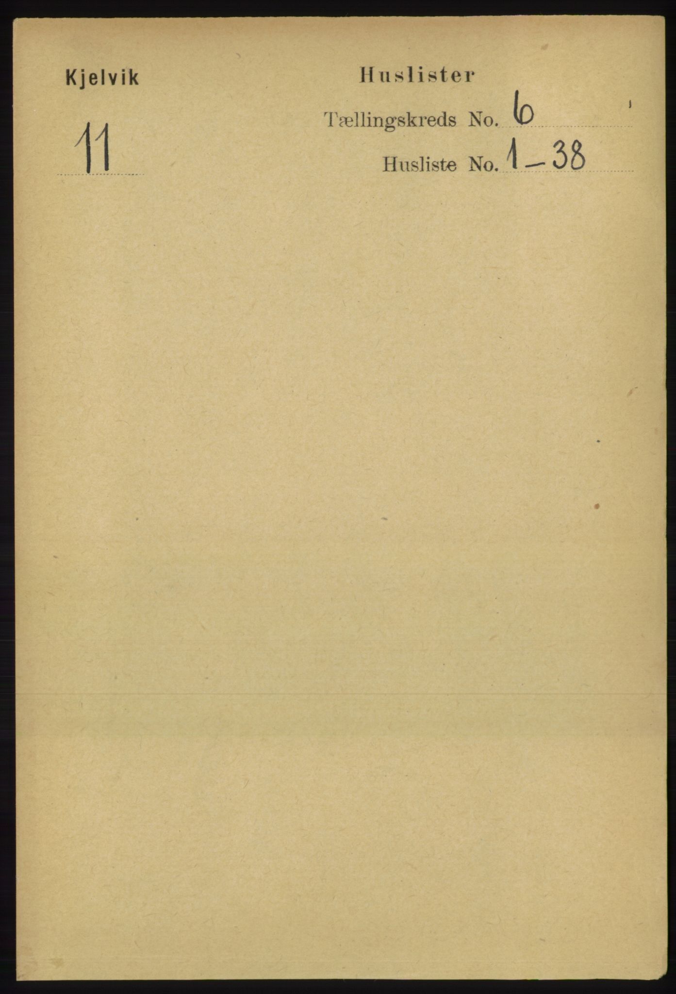RA, 1891 census for 2019 Kjelvik, 1891, p. 582