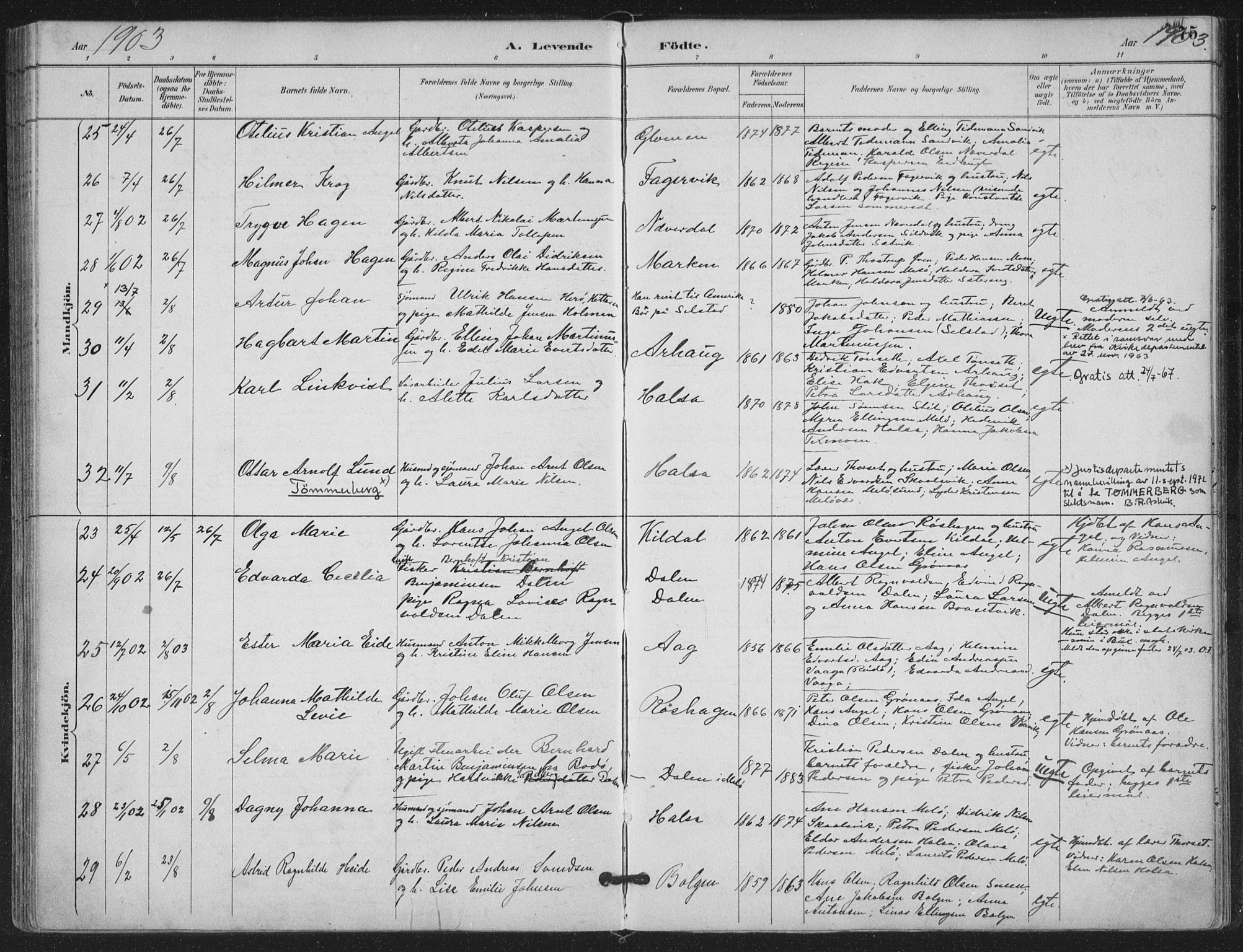 Ministerialprotokoller, klokkerbøker og fødselsregistre - Nordland, AV/SAT-A-1459/843/L0628: Parish register (official) no. 843A03, 1889-1907, p. 75