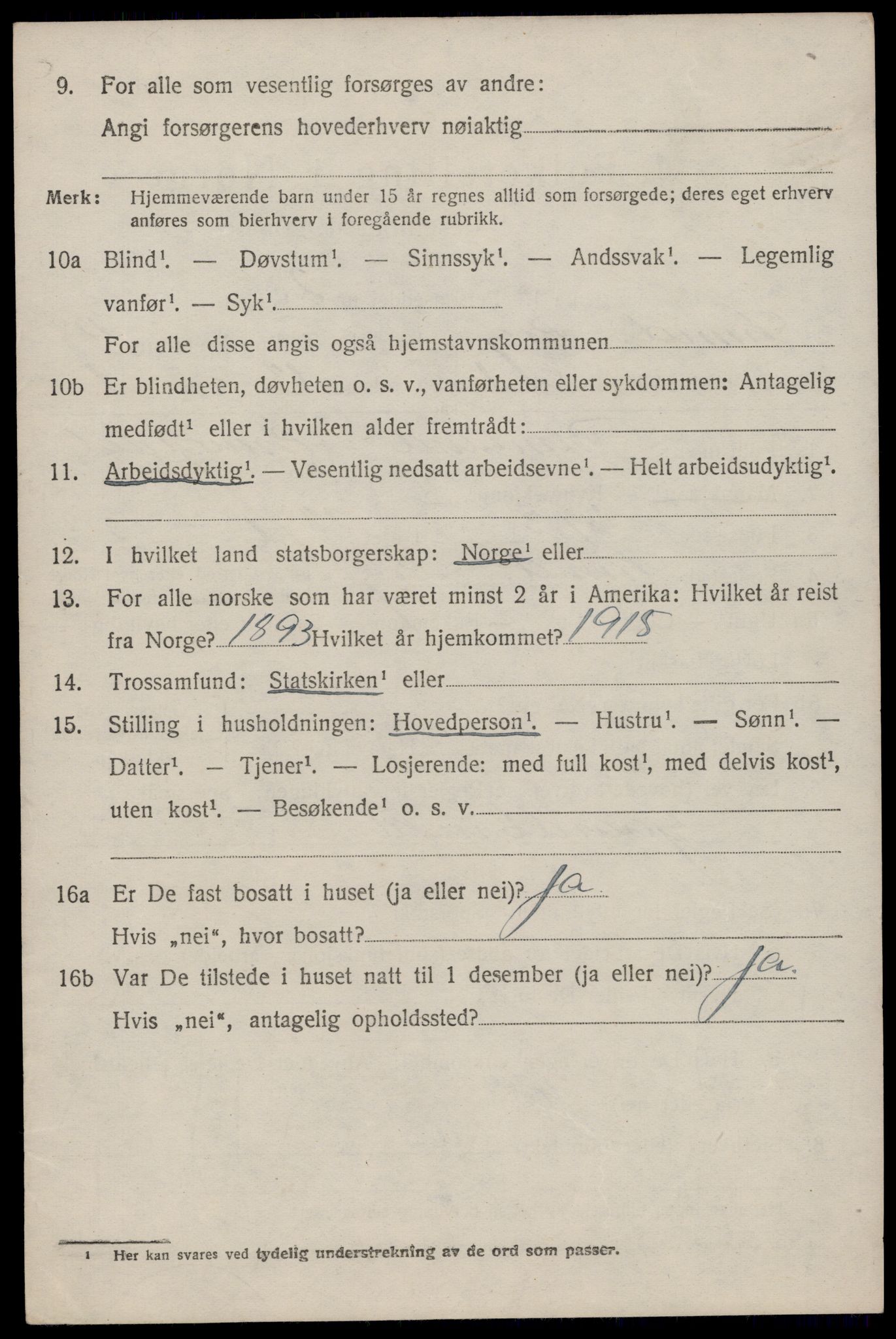 SAST, 1920 census for Lund, 1920, p. 2121