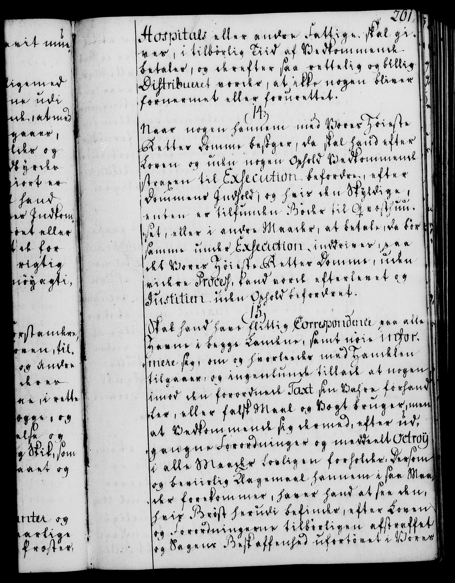 Rentekammeret, Kammerkanselliet, RA/EA-3111/G/Gg/Ggi/L0003: Norsk instruksjonsprotokoll med register (merket RK 53.36), 1751-1775, p. 261