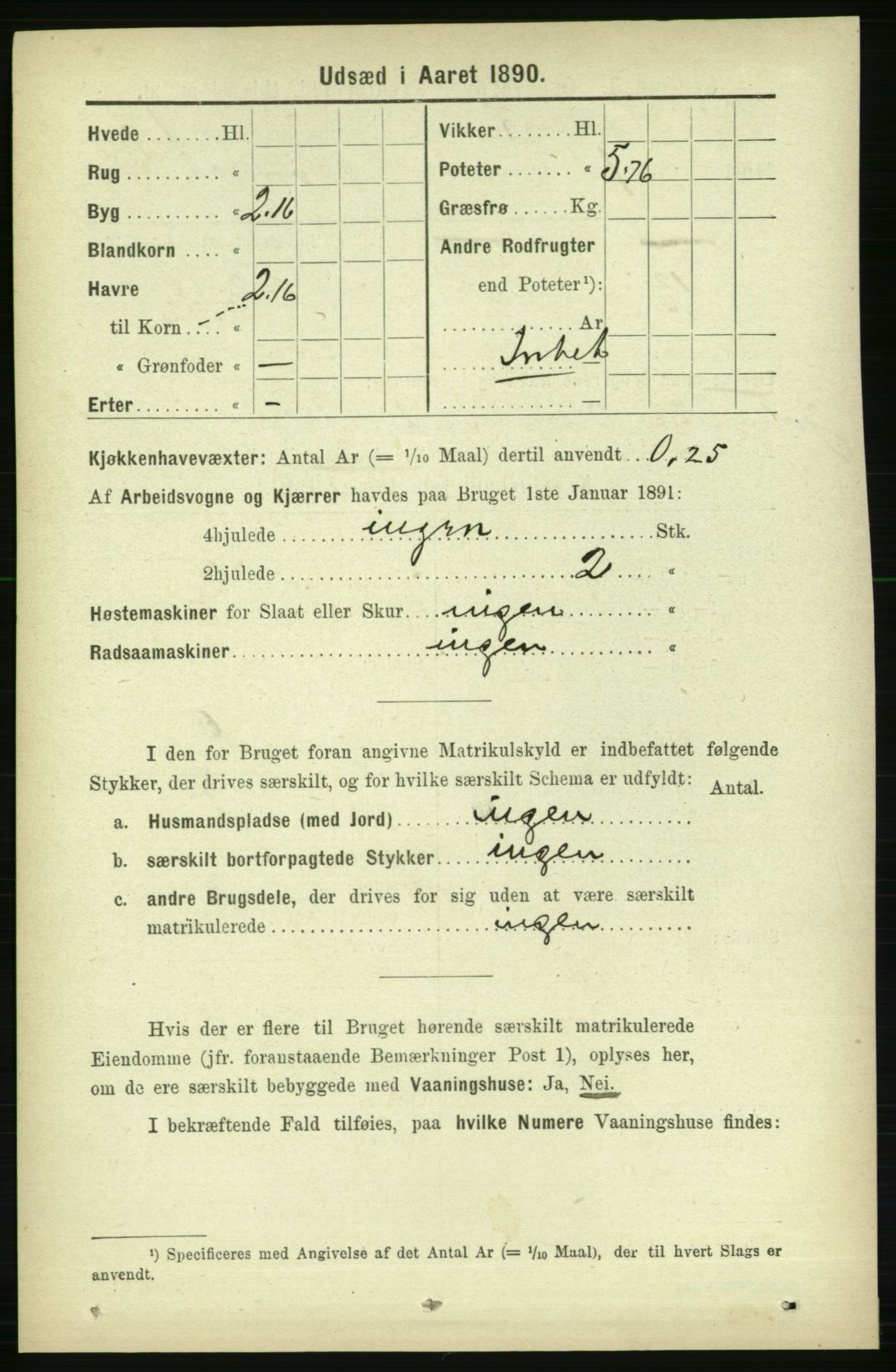 RA, 1891 census for 1727 Beitstad, 1891, p. 6706