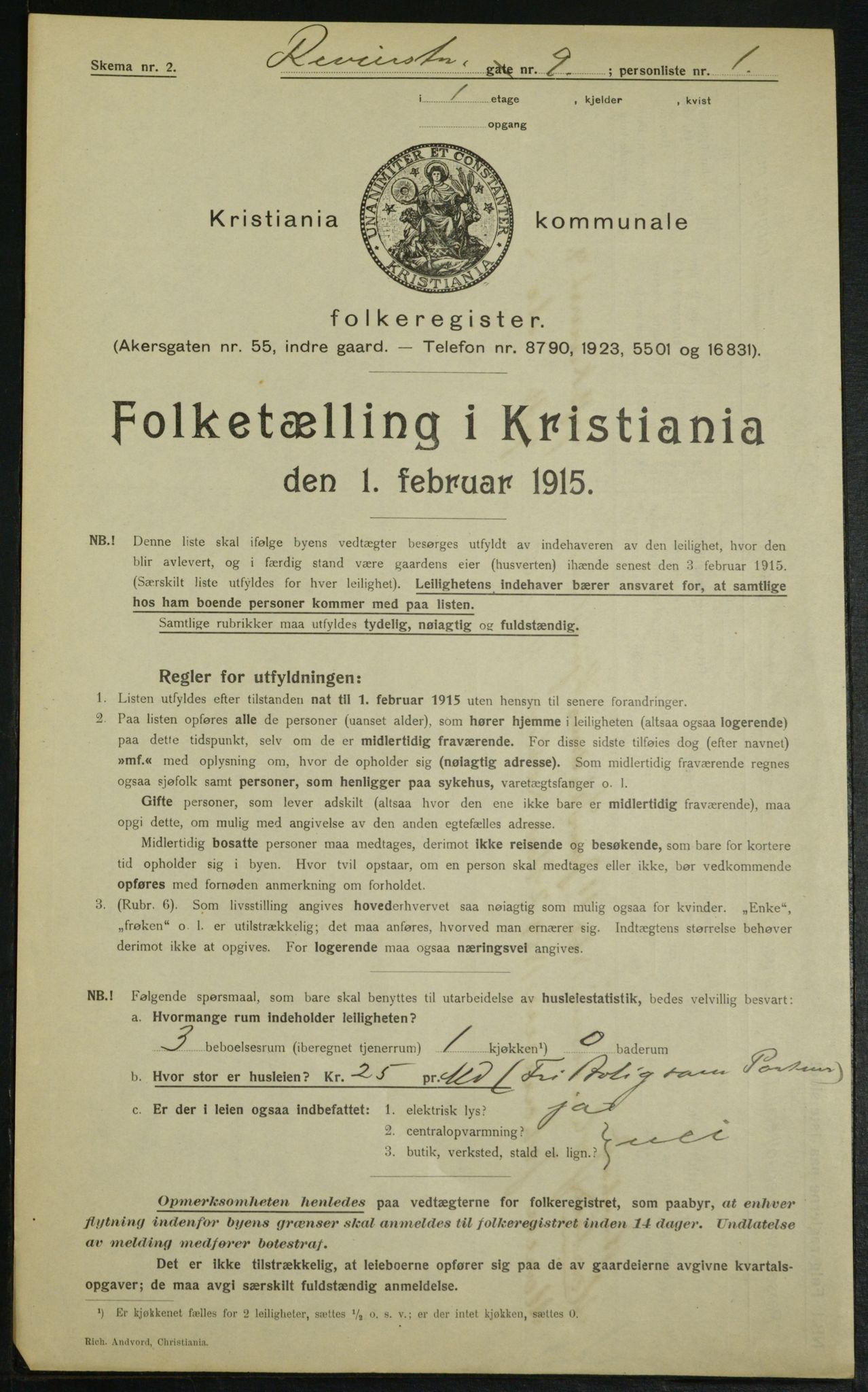 OBA, Municipal Census 1915 for Kristiania, 1915, p. 82658