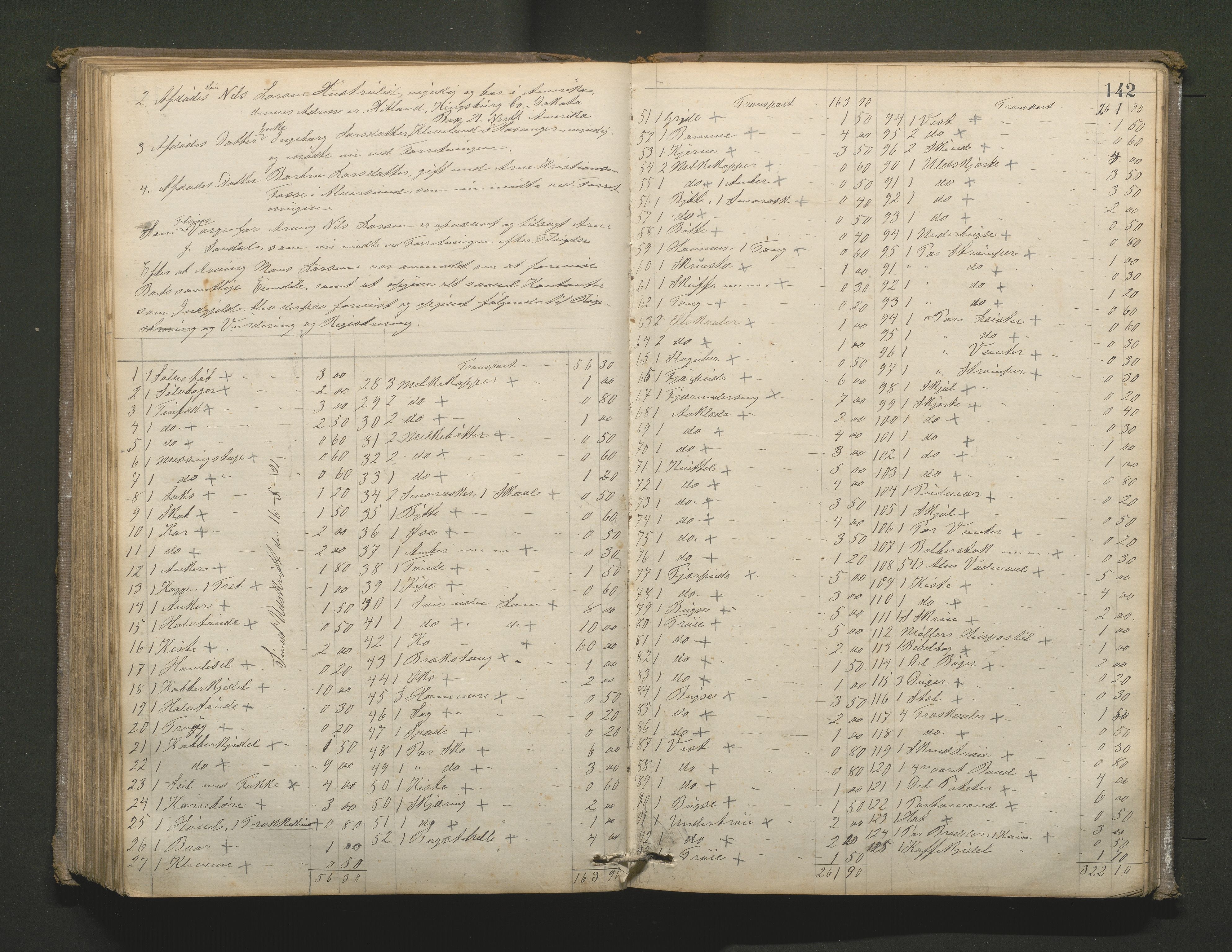 Lensmannen i Hamre, SAB/A-32601/0006/L0001: Registreringsprotokoll, 1881-1896, p. 141b-142a