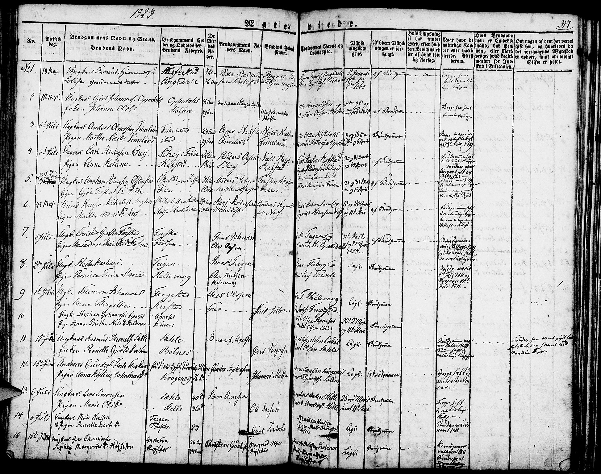 Førde sokneprestembete, SAB/A-79901/H/Haa/Haaa/L0006: Parish register (official) no. A 6, 1821-1842, p. 317