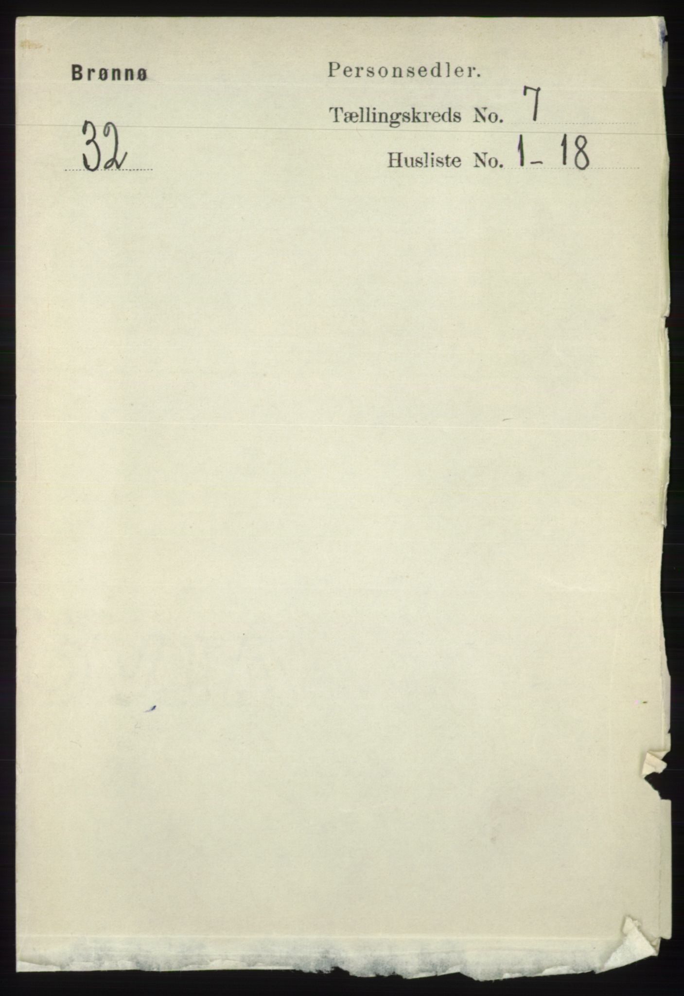 RA, 1891 census for 1814 Brønnøy, 1891, p. 3750