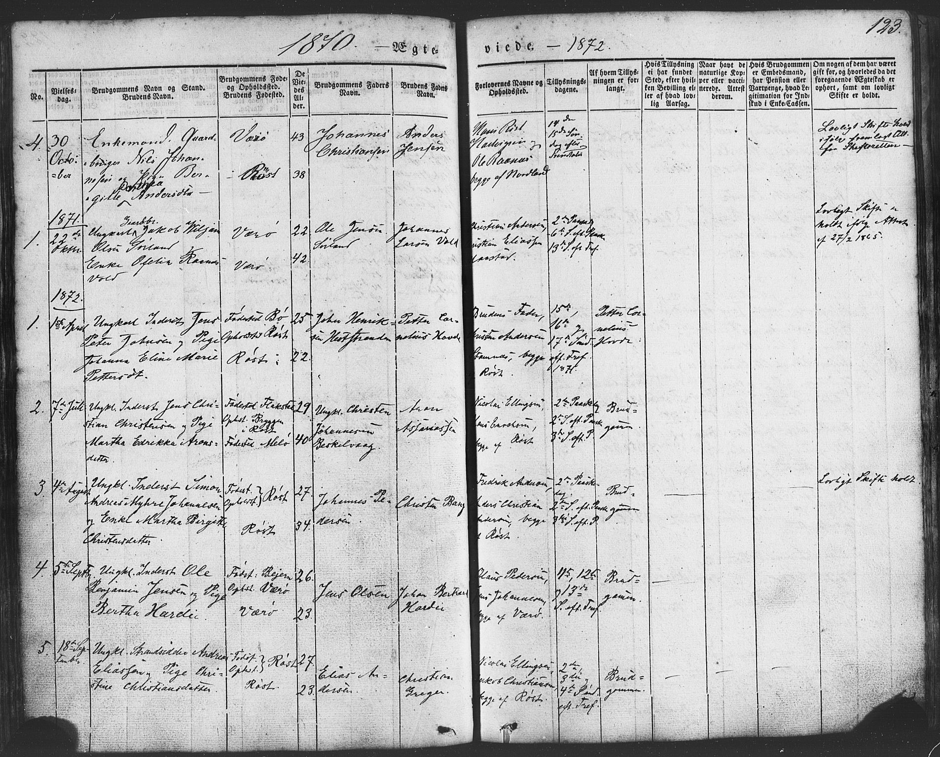 Ministerialprotokoller, klokkerbøker og fødselsregistre - Nordland, SAT/A-1459/807/L0121: Parish register (official) no. 807A04, 1846-1879, p. 123