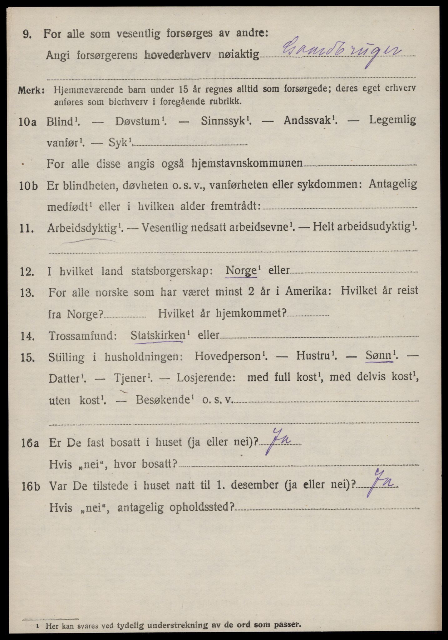 SAT, 1920 census for Haram, 1920, p. 4794