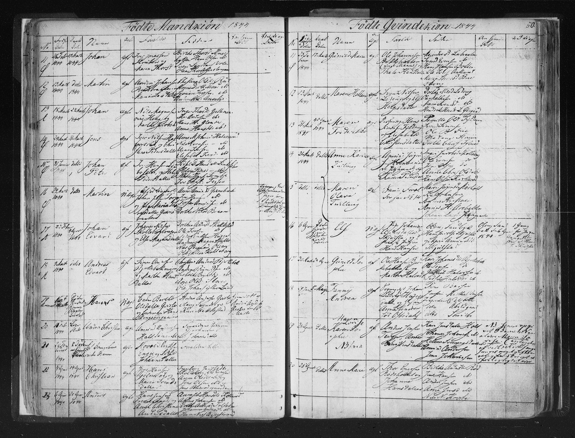 Aremark prestekontor Kirkebøker, SAO/A-10899/F/Fc/L0002: Parish register (official) no. III 2, 1834-1849, p. 50