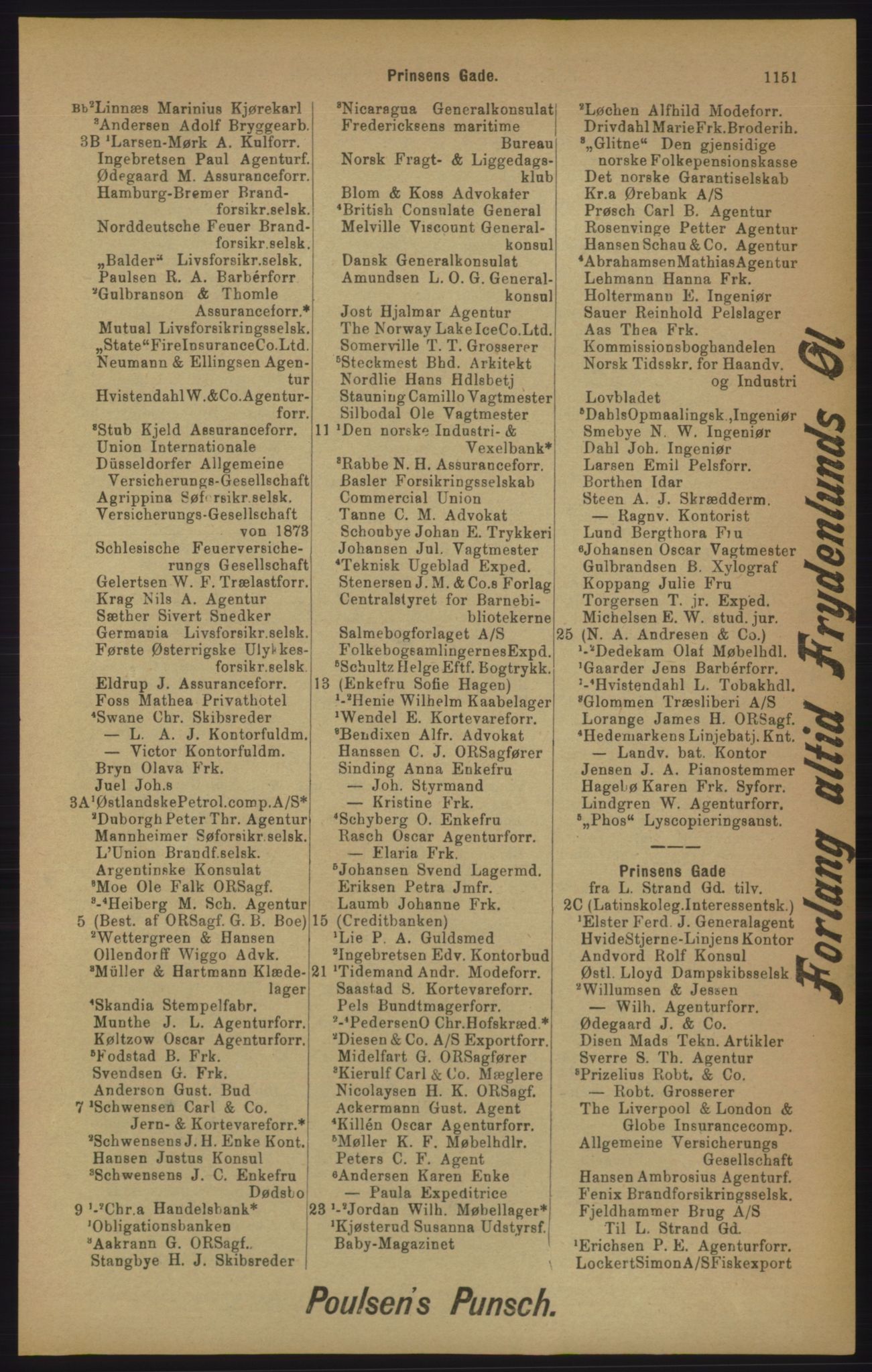 Kristiania/Oslo adressebok, PUBL/-, 1905, p. 1151