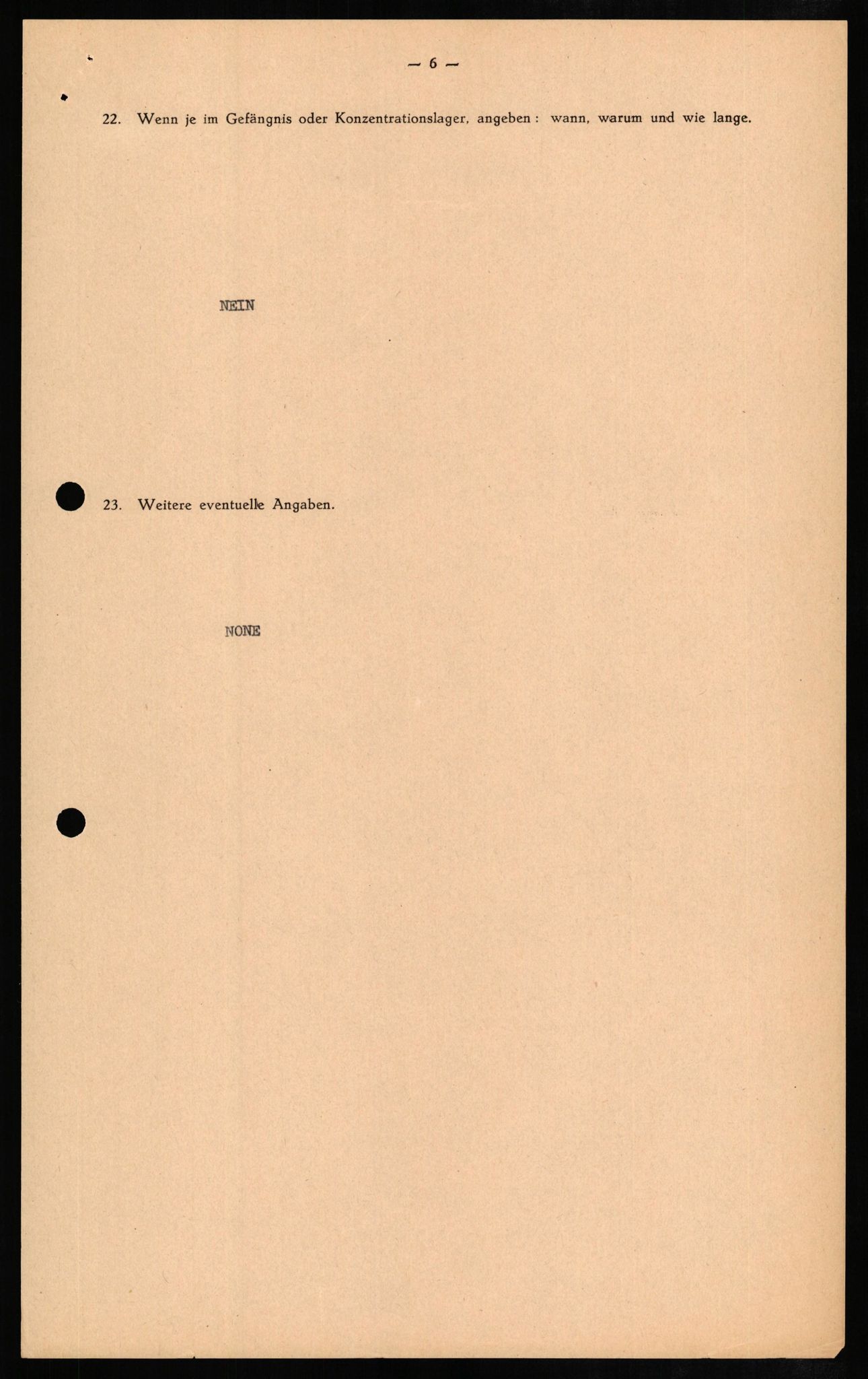 Forsvaret, Forsvarets overkommando II, AV/RA-RAFA-3915/D/Db/L0009: CI Questionaires. Tyske okkupasjonsstyrker i Norge. Tyskere., 1945-1946, p. 378