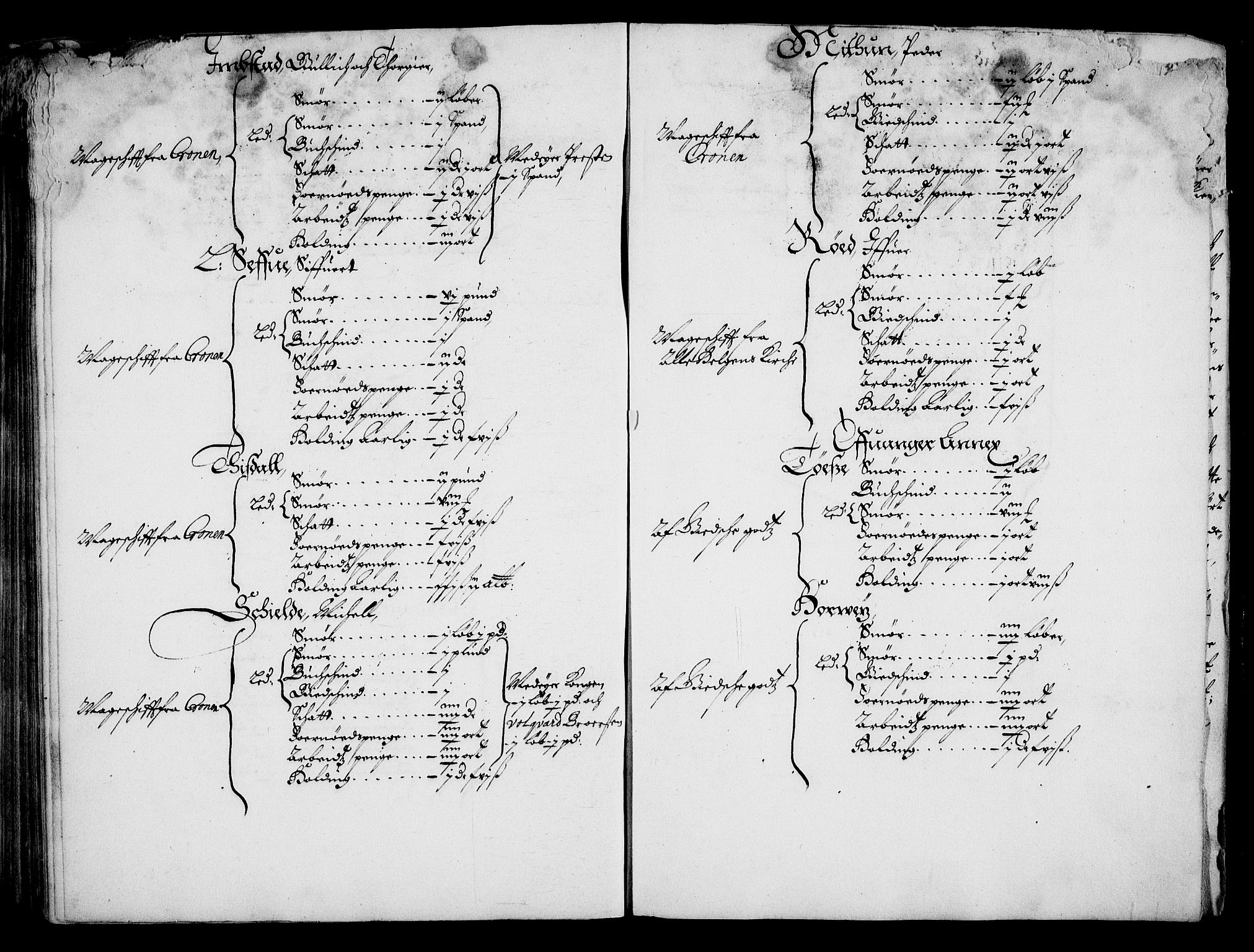 Rentekammeret inntil 1814, Realistisk ordnet avdeling, RA/EA-4070/On/L0001/0001: Statens gods / [Jj 1]: Jordebok over Hannibal Sehesteds gods, 1651, p. 228