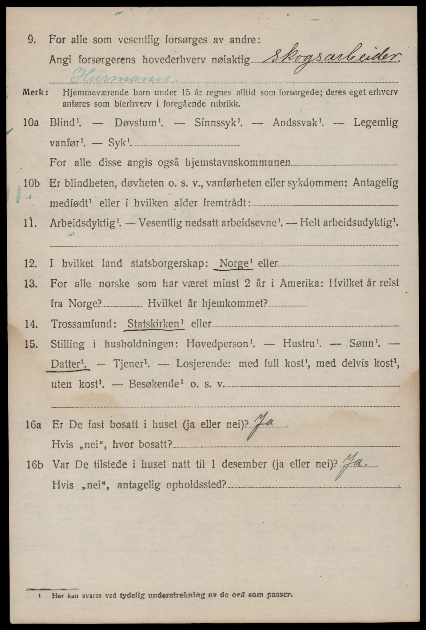 SAKO, 1920 census for Seljord, 1920, p. 4203