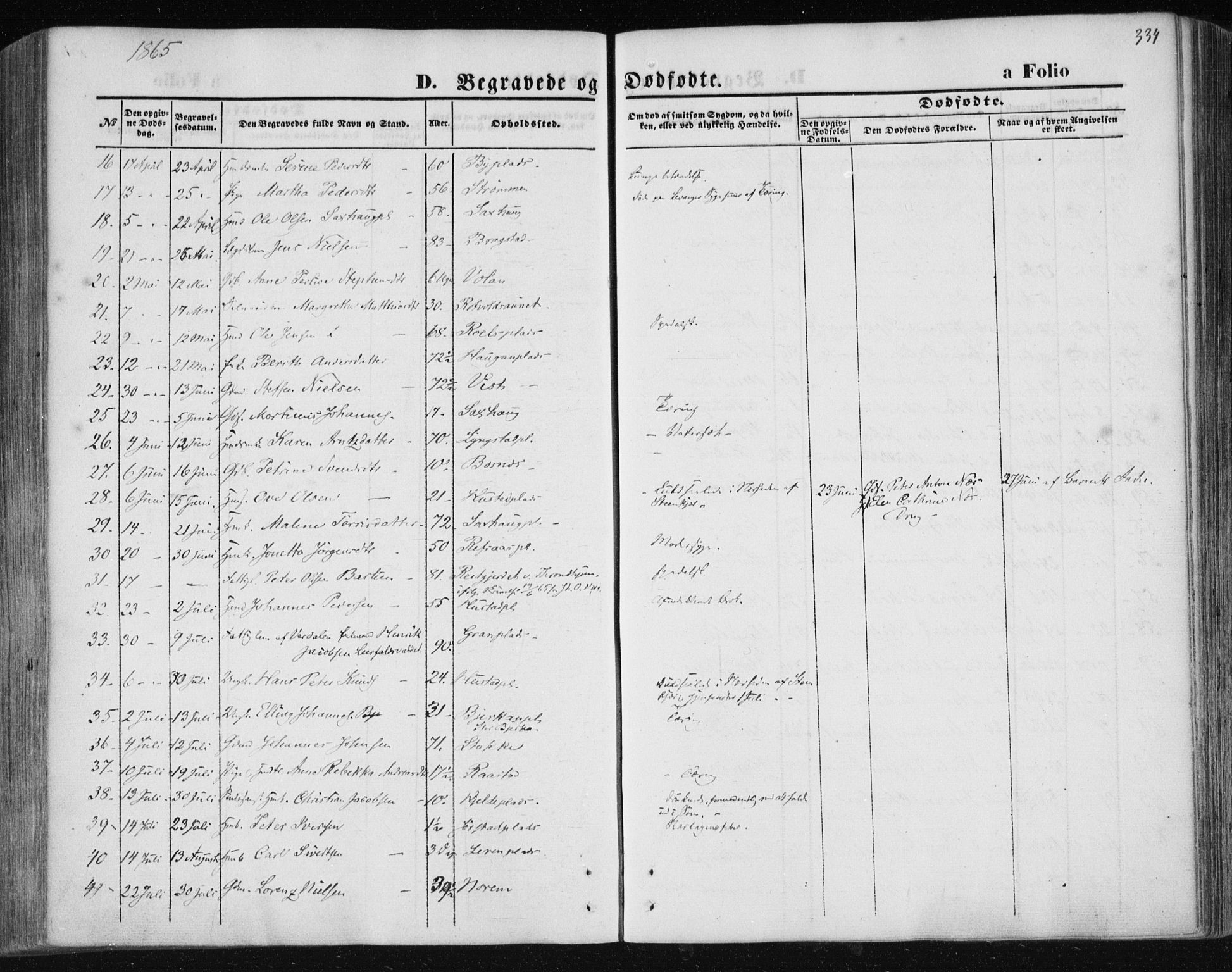 Ministerialprotokoller, klokkerbøker og fødselsregistre - Nord-Trøndelag, SAT/A-1458/730/L0283: Parish register (official) no. 730A08, 1855-1865, p. 334