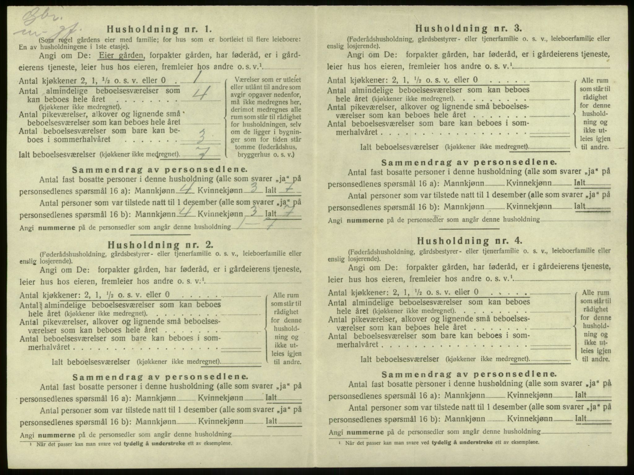 SAB, 1920 census for Kinn, 1920, p. 272